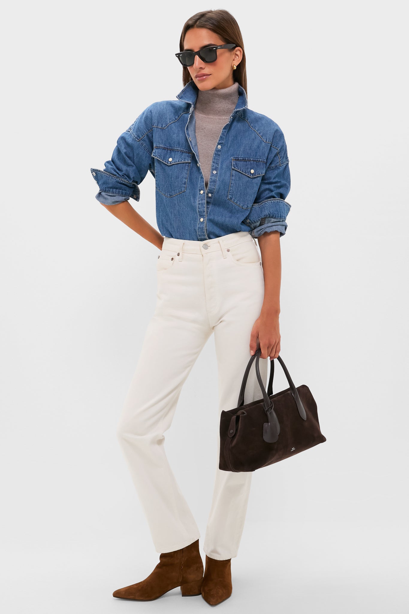 Oat Arlo Ribbed Turtleneck-Get Girly