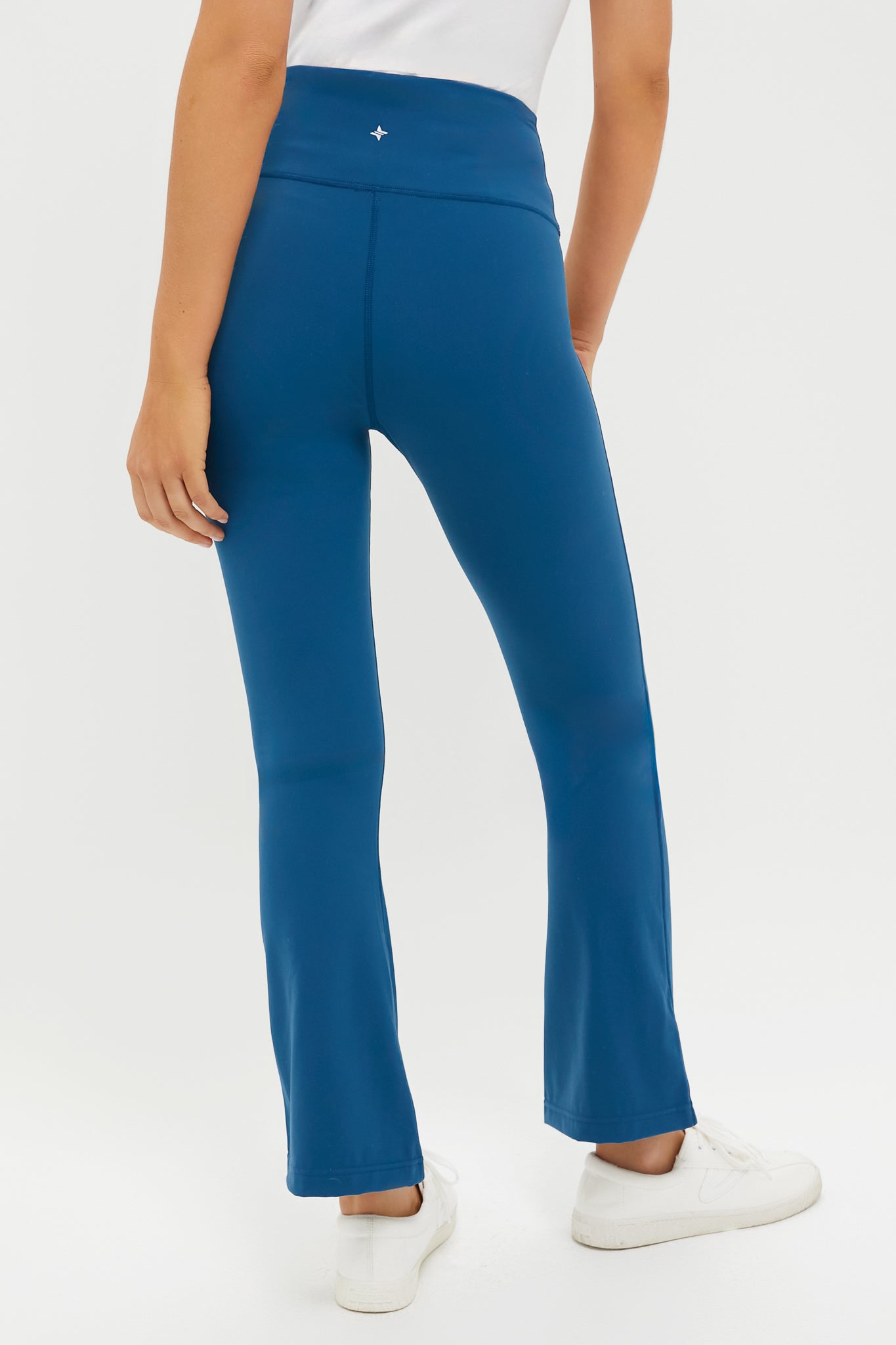 Harbor Blue High Rise Compression Spandex Millie Yoga Pant-Get Girly