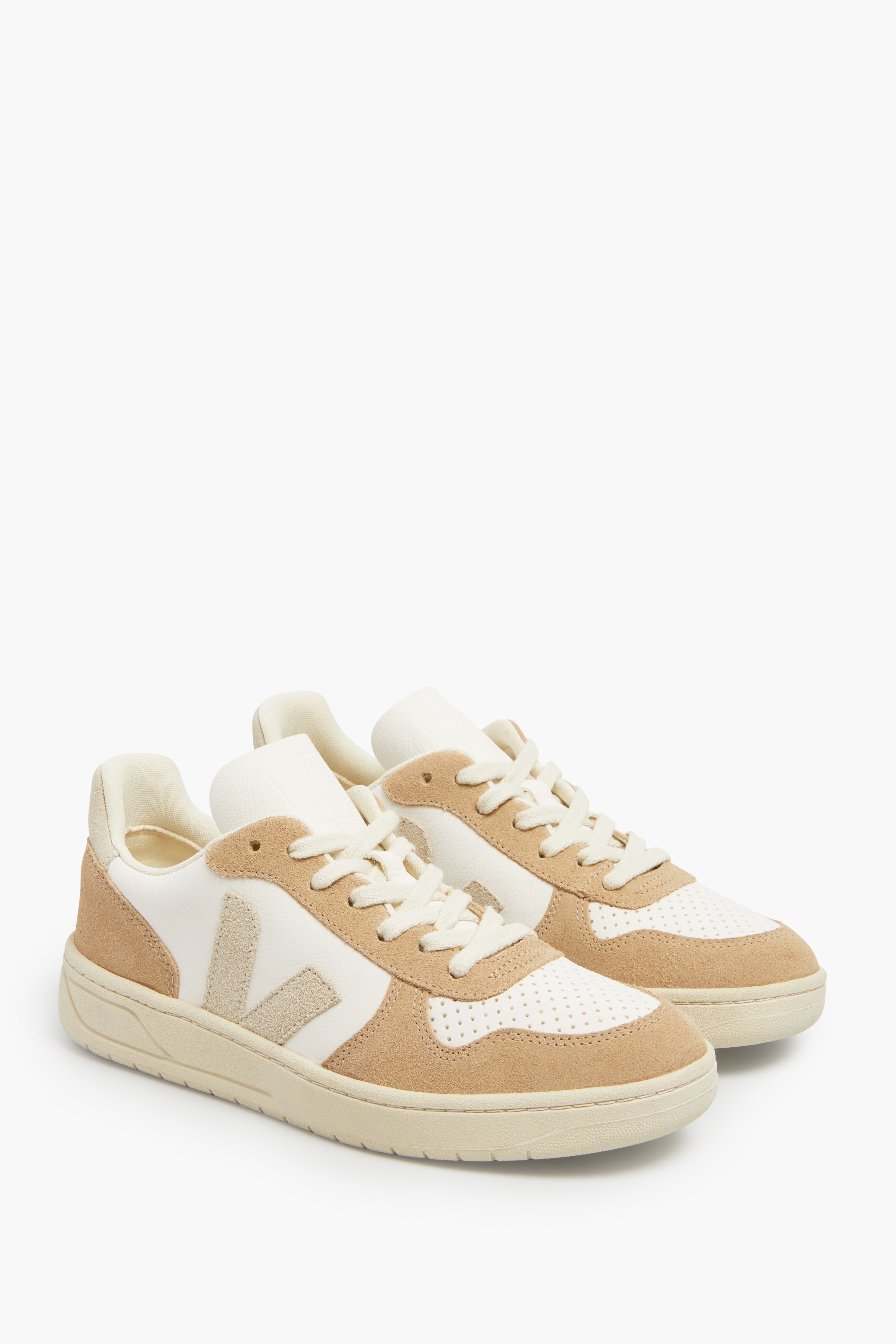 Extra White Natural Sahara V-10 Sneakers-Get Girly