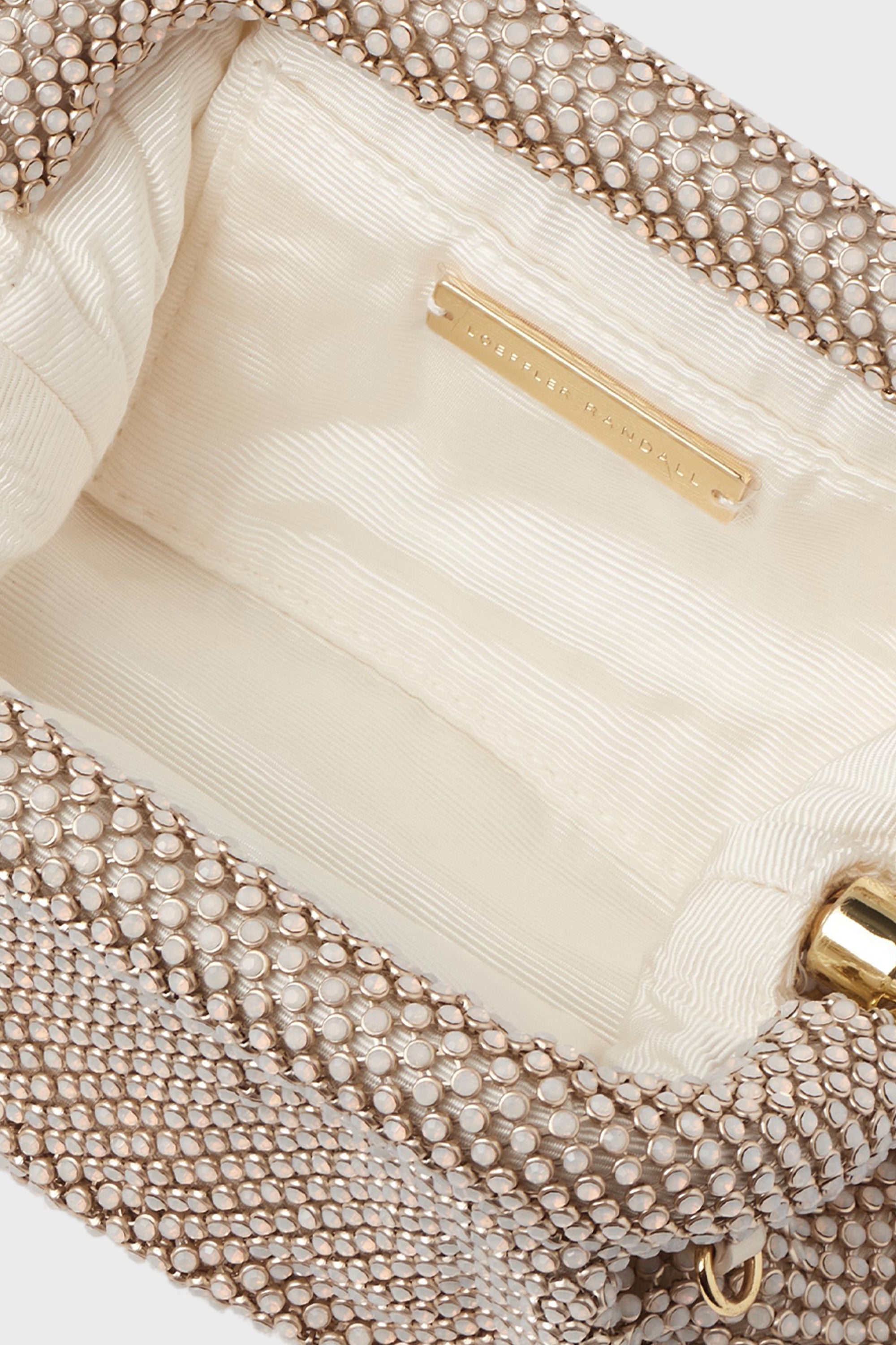 White Opal Diamante Doris Micro Clutch-Get Girly