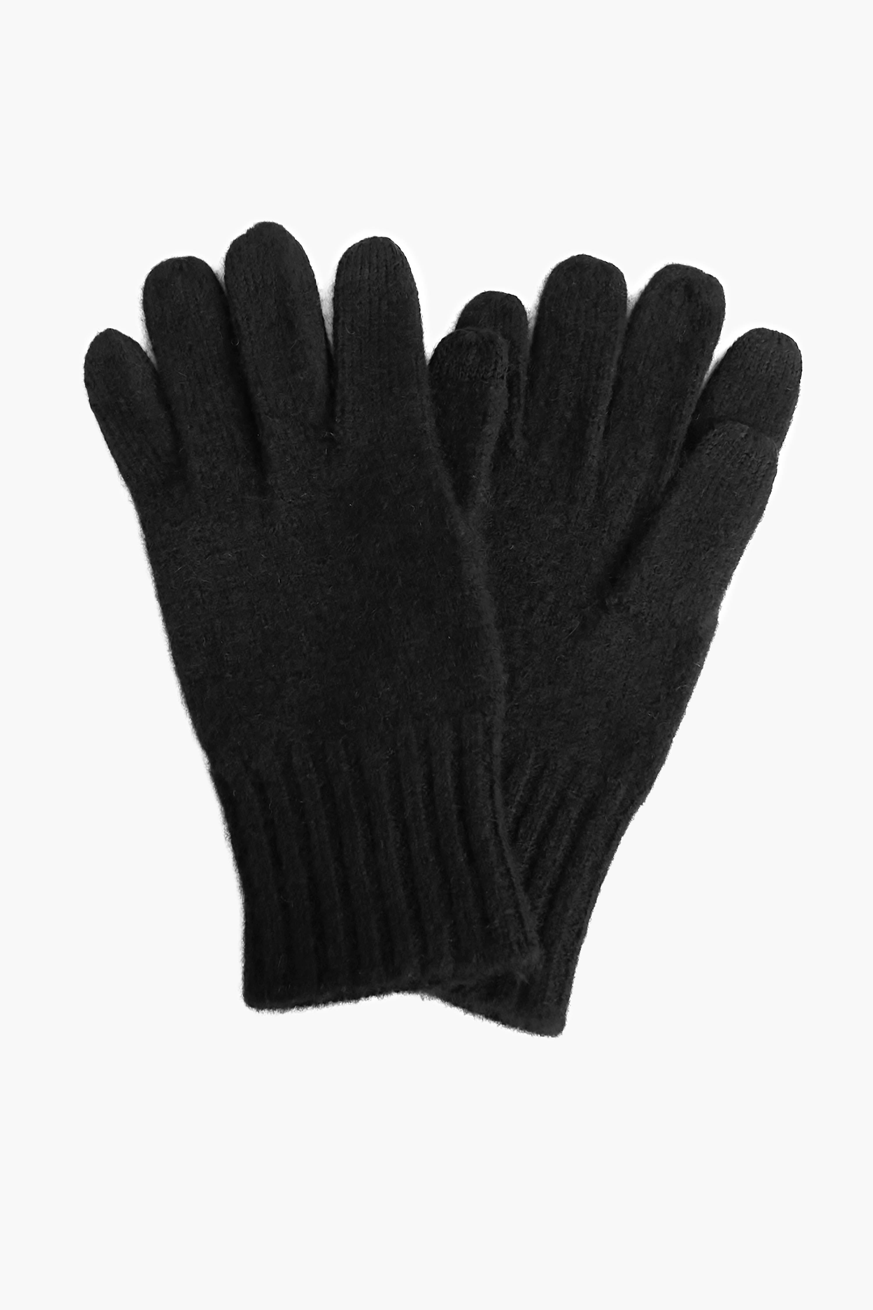 Black Cashmere Texting Gloves-Get Girly