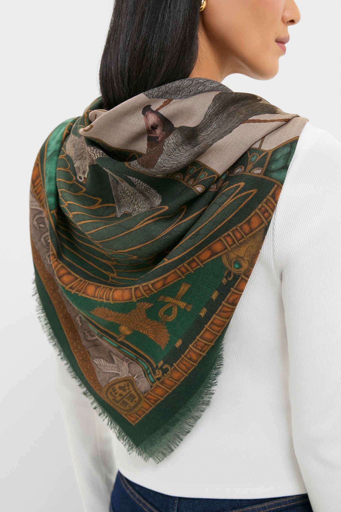 The Papyrus and Parchment Harolds of Horus Large 135 cm Scarf-Get Girly