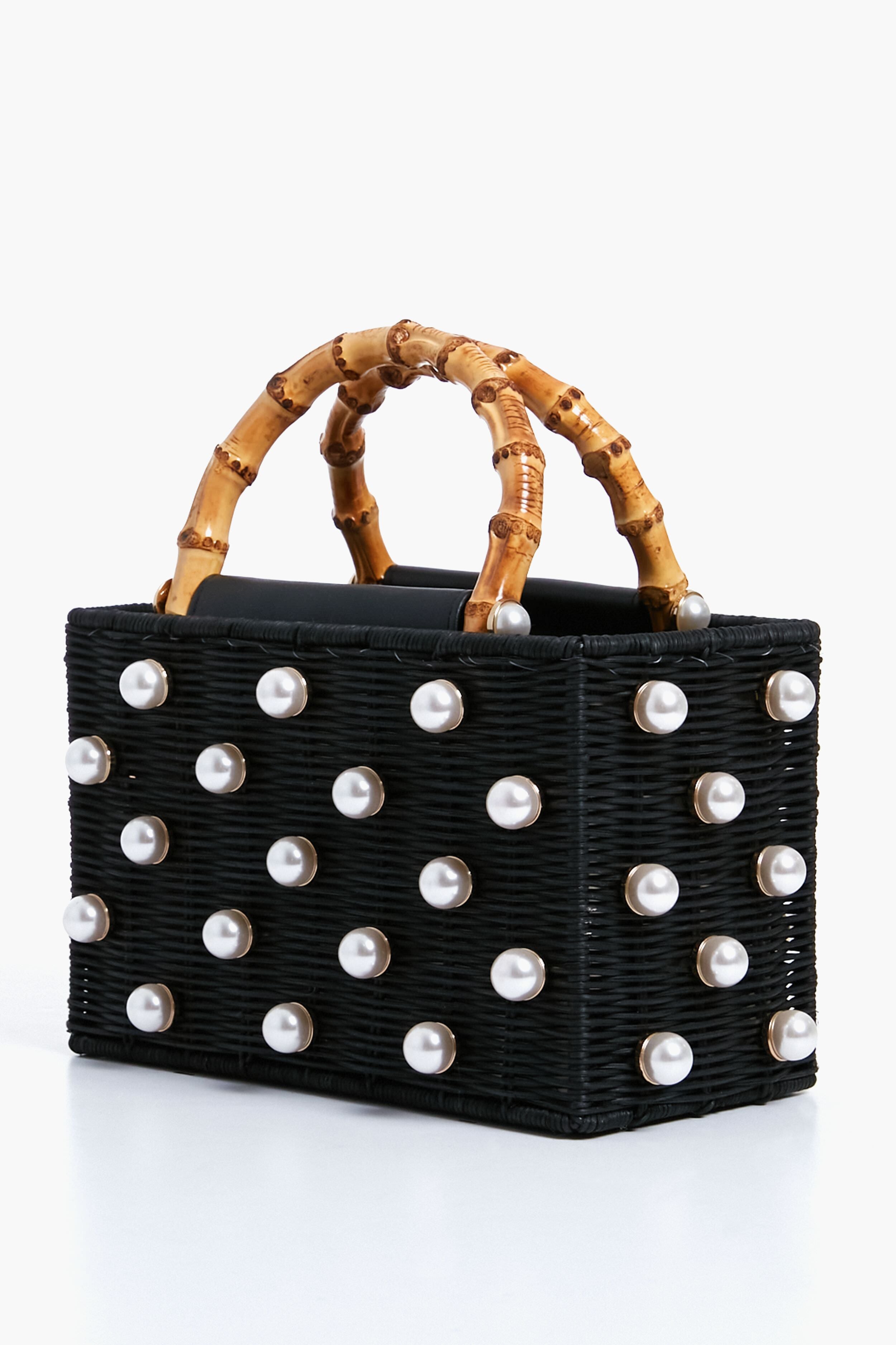 Black Chloe Pearl Bag-Get Girly