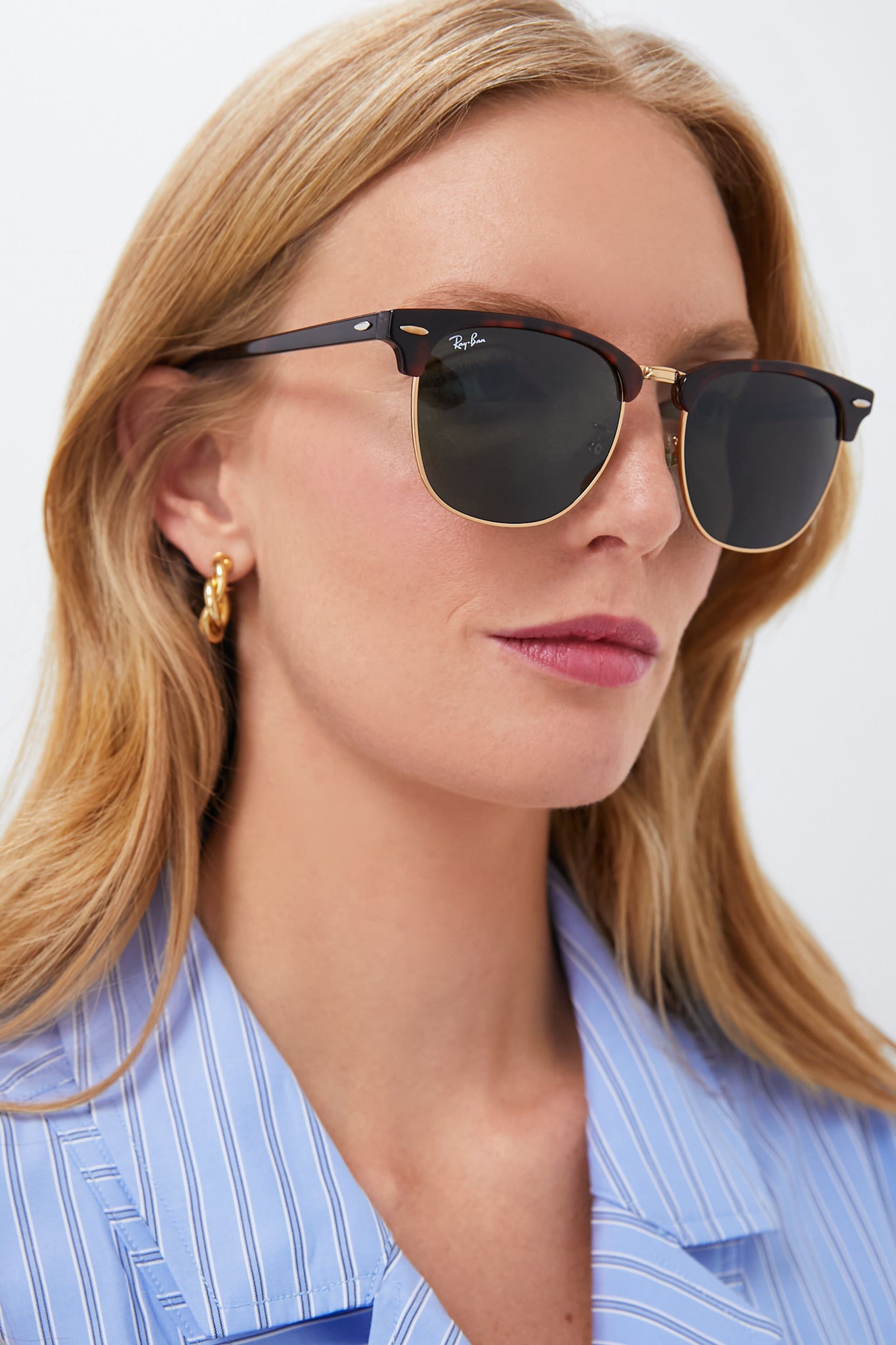Tortoise Clubmaster Sunglasses-Get Girly