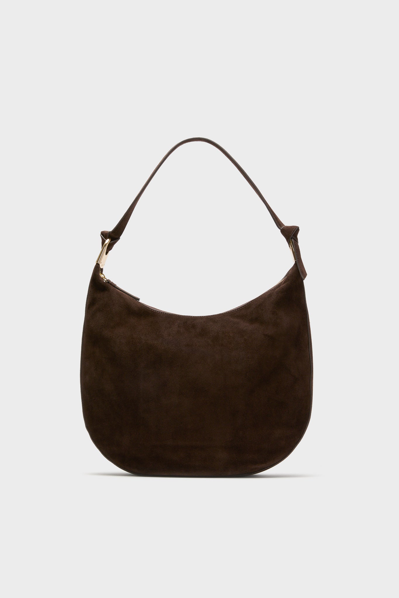 Tmoro Suede with Gold Morgan Shoulder Bag-Get Girly