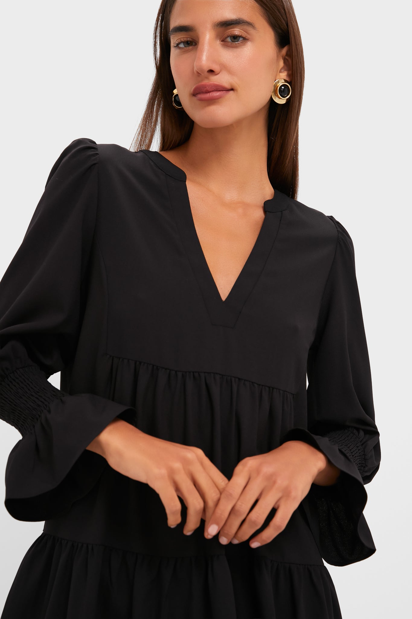 Black Crepe Kenzo Dress-Get Girly