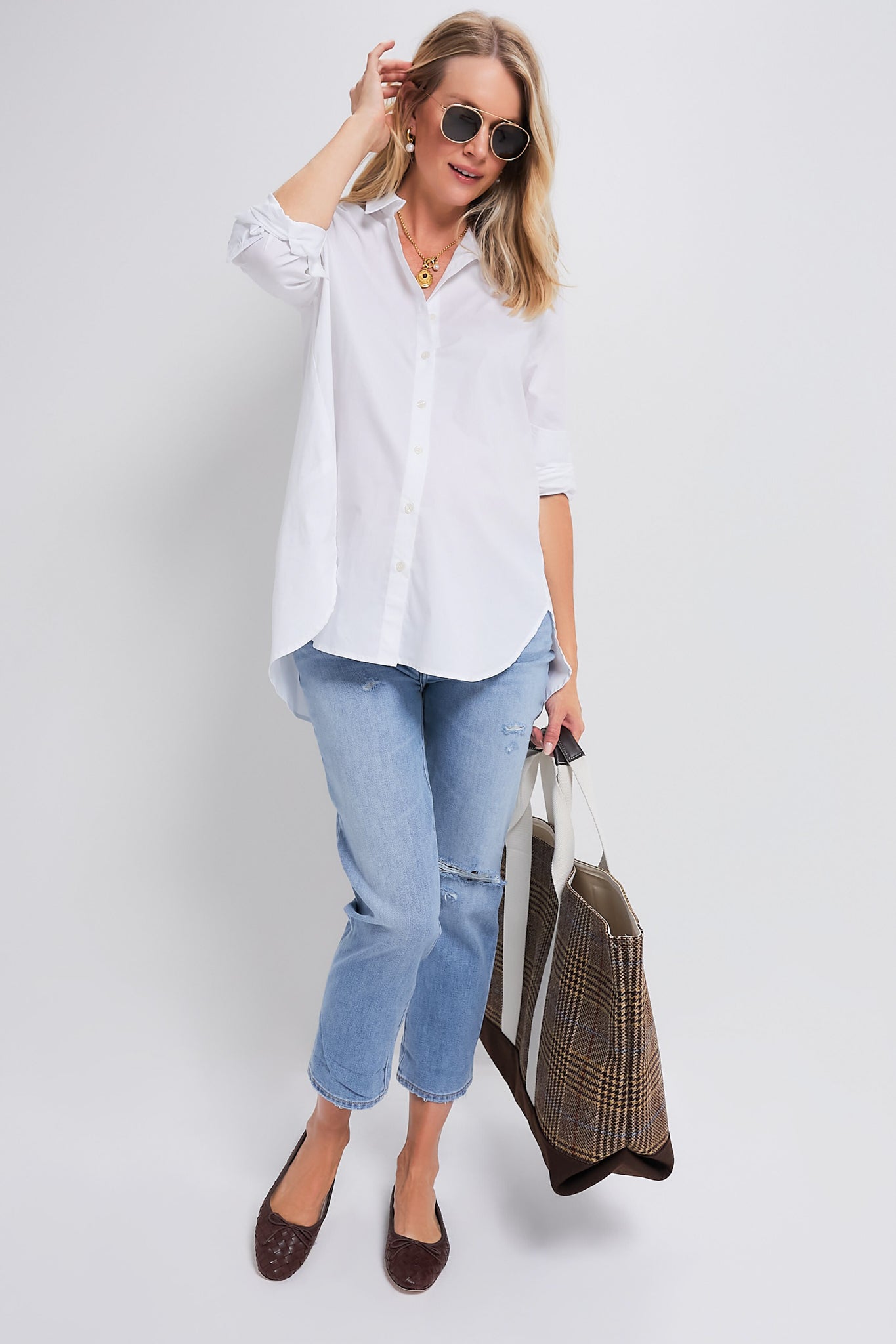 White The Classic Buttondown-Get Girly