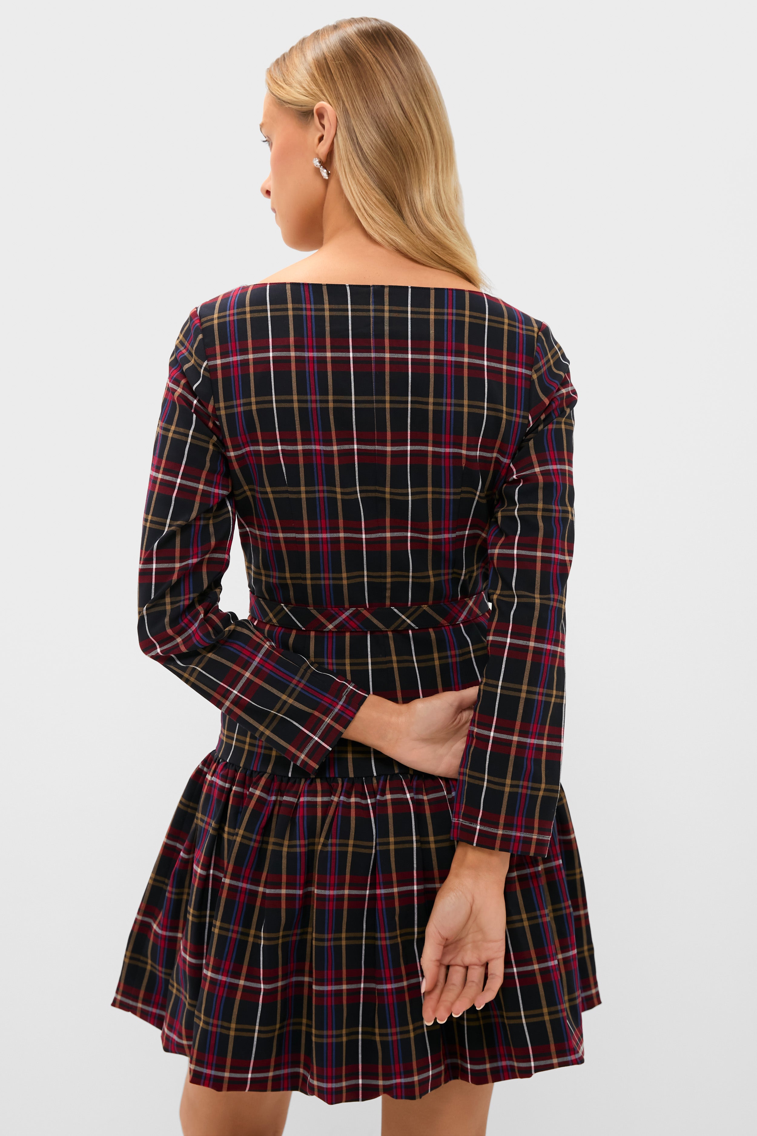Baroque Tartan Bubble Liza Dress-Get Girly