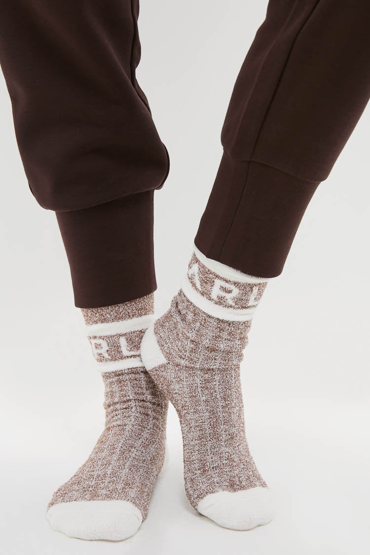 Acorn Marl Spencer Sock-Get Girly