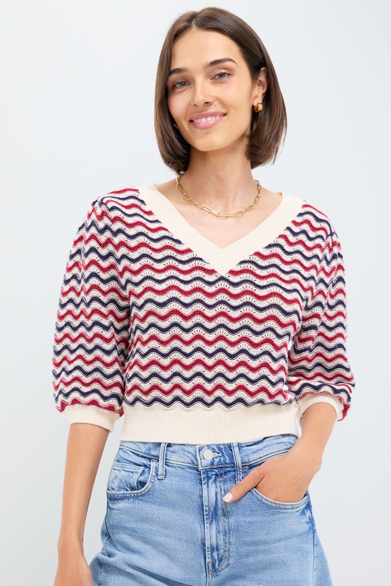 Americana Lee Sweater-Get Girly