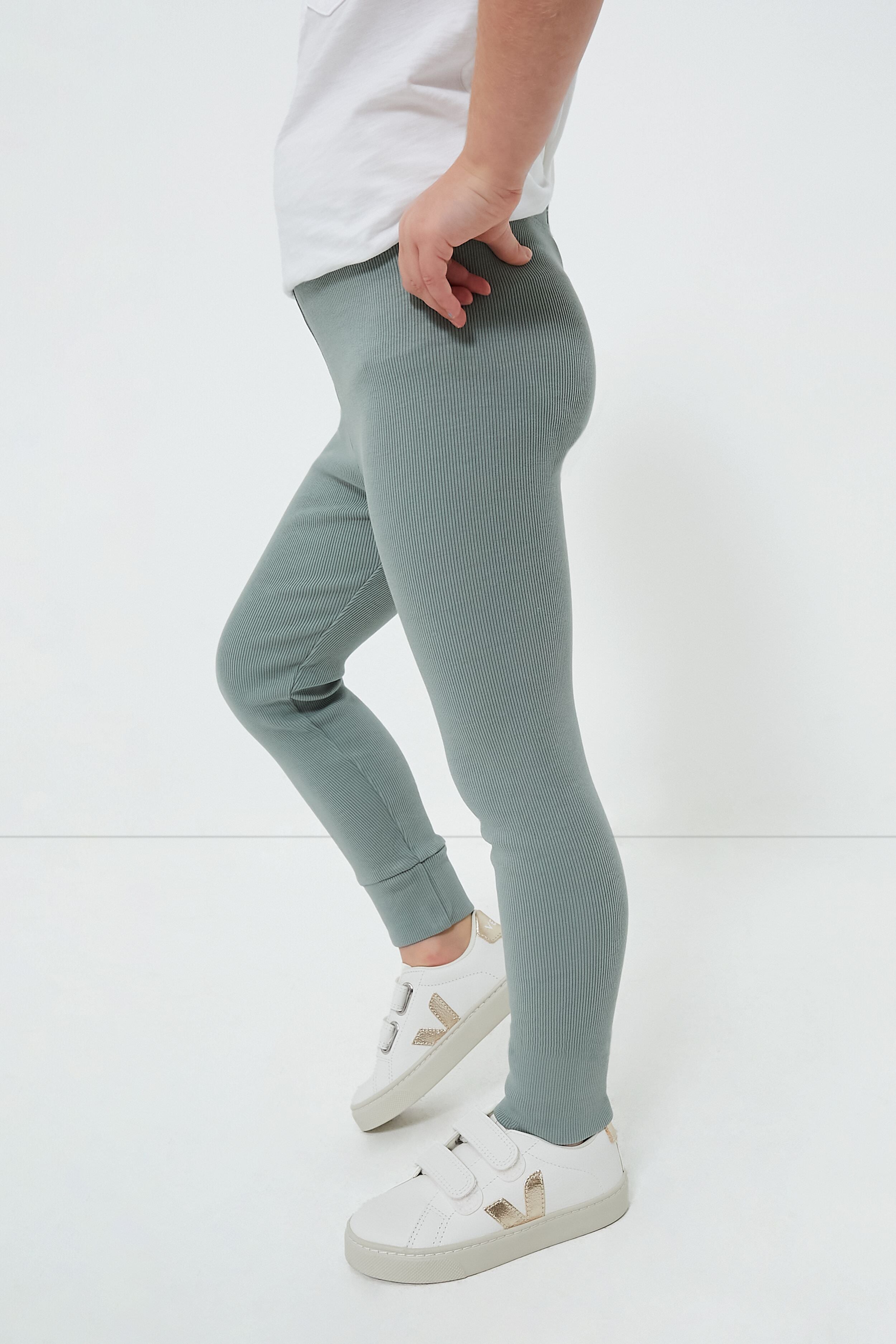 Agave Essential Rib Leggings-Get Girly