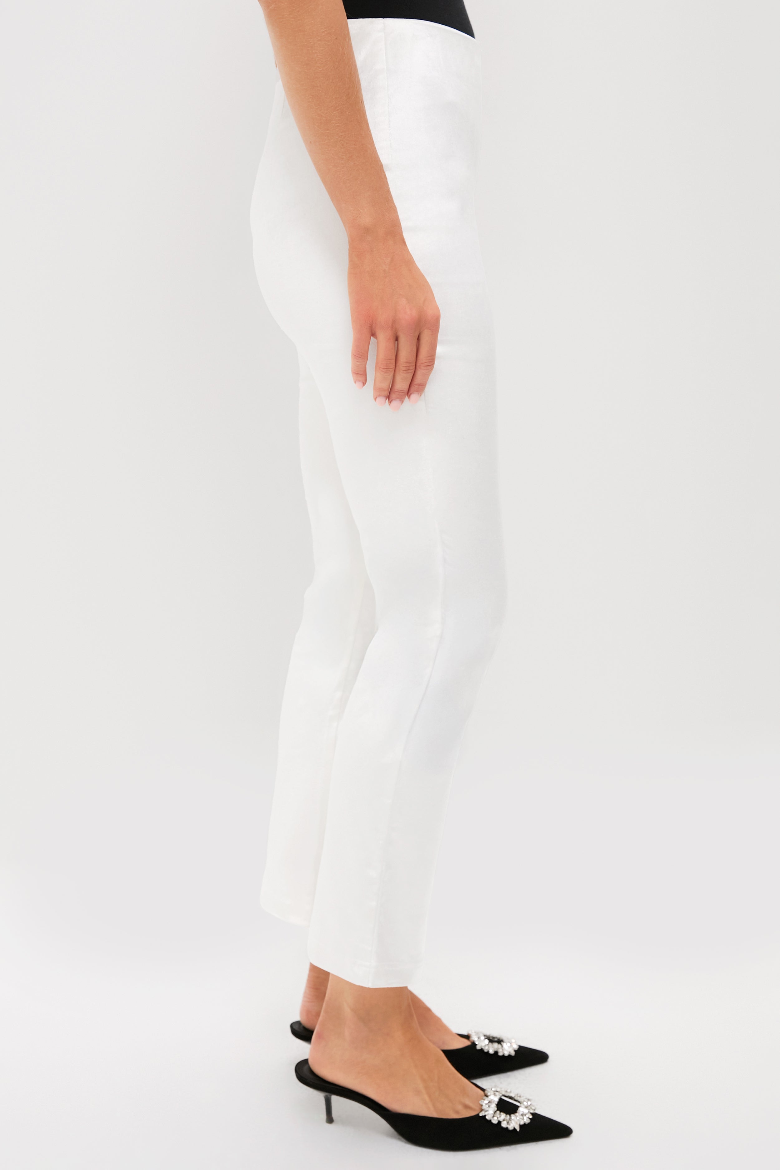 Winter White Velvet Ashford Pants-Get Girly