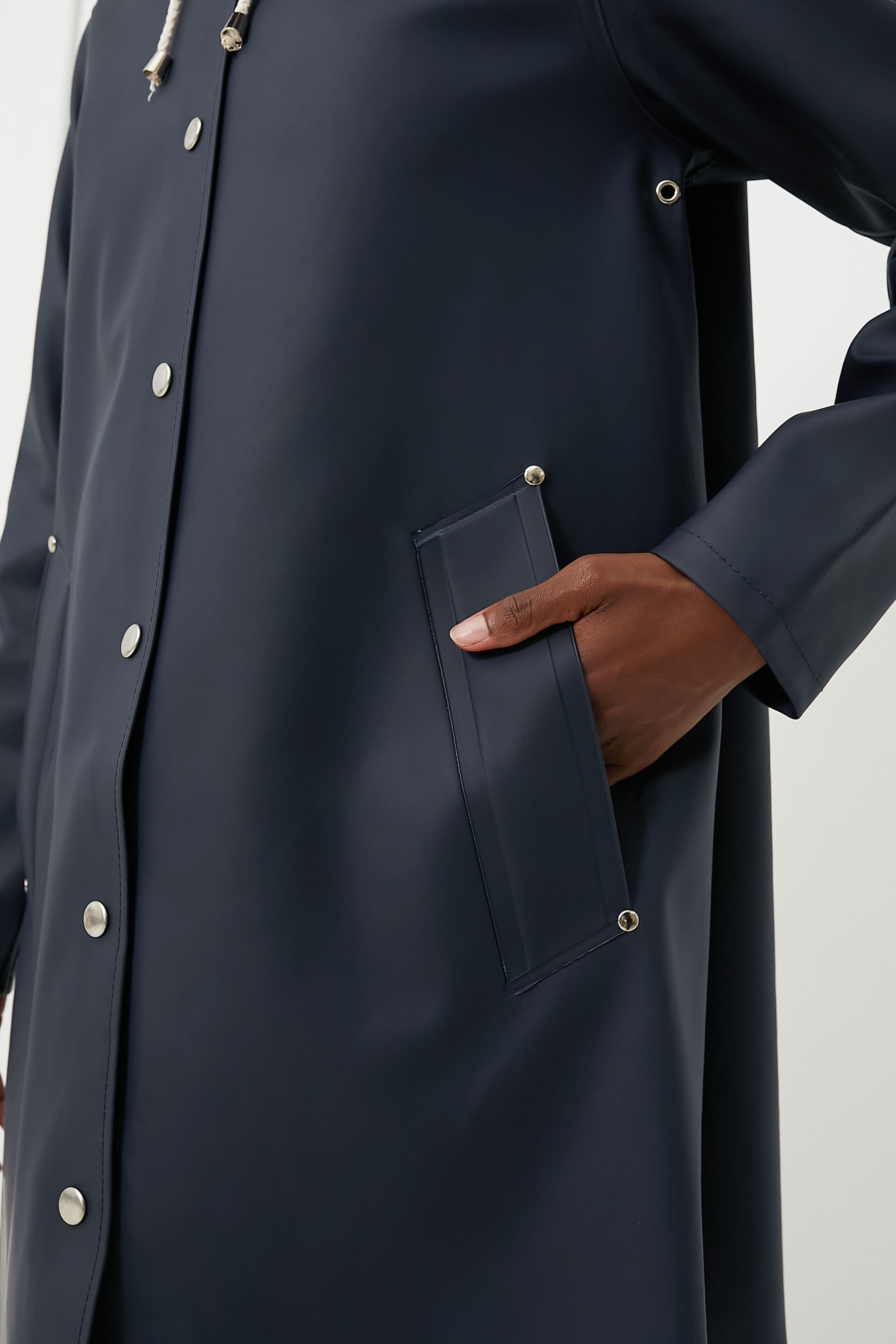 Navy Mosebacke Raincoat-Get Girly