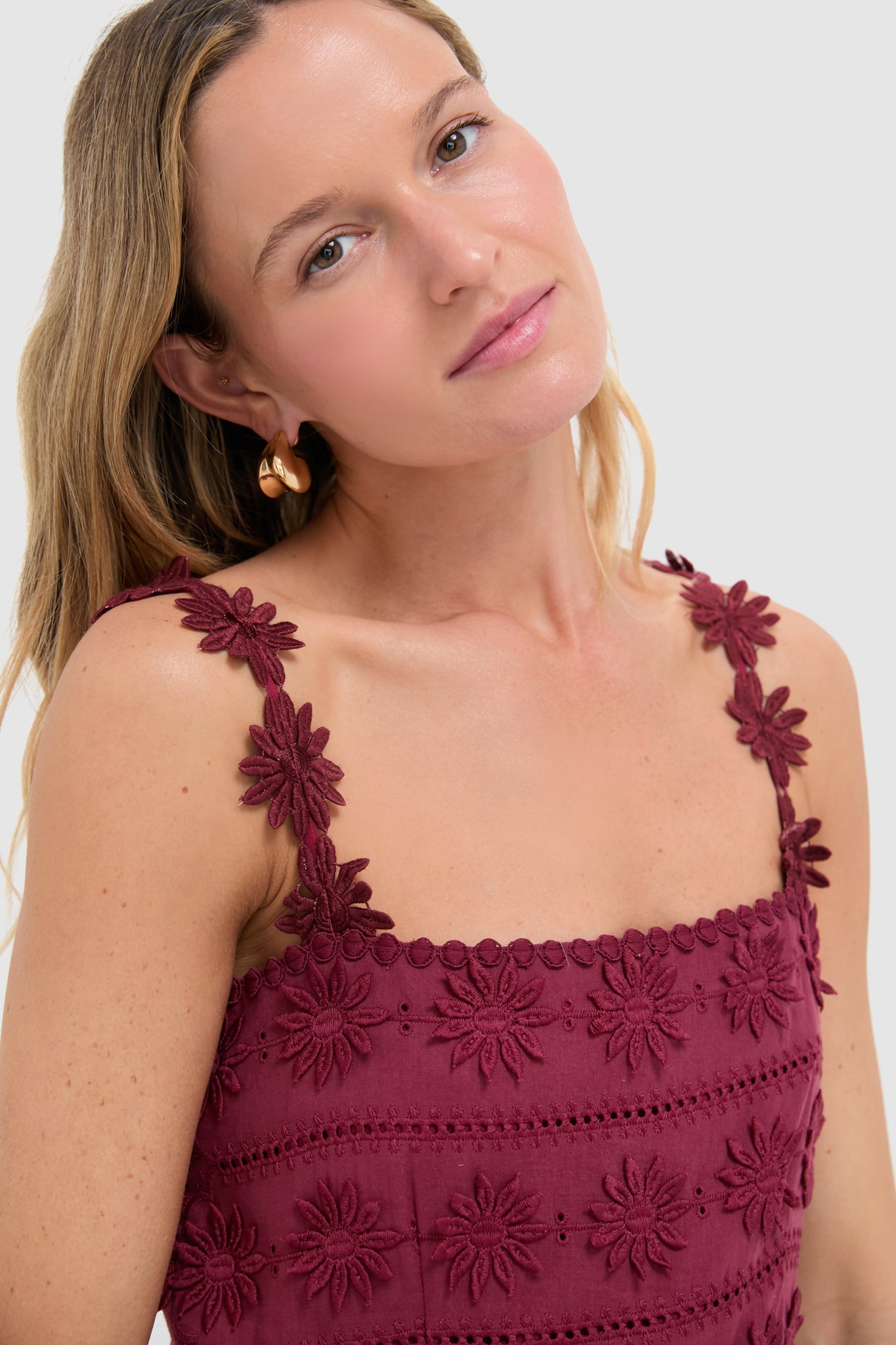 Wine Krystie Maxi Dress-Get Girly