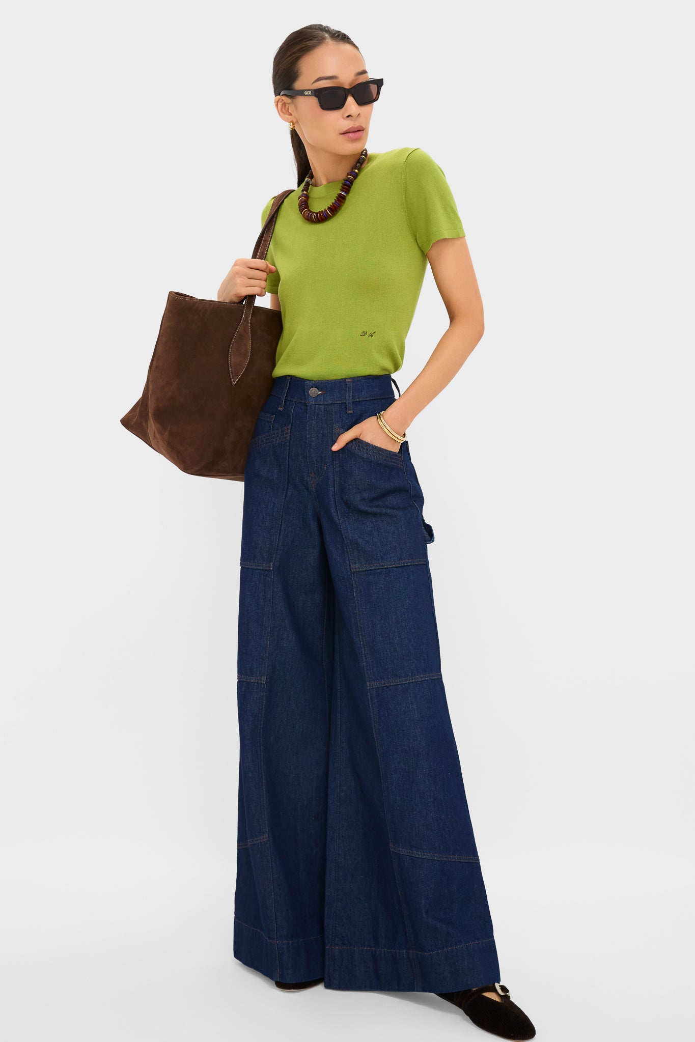 Woodbine Cashmere Silk Katie Tee-Get Girly