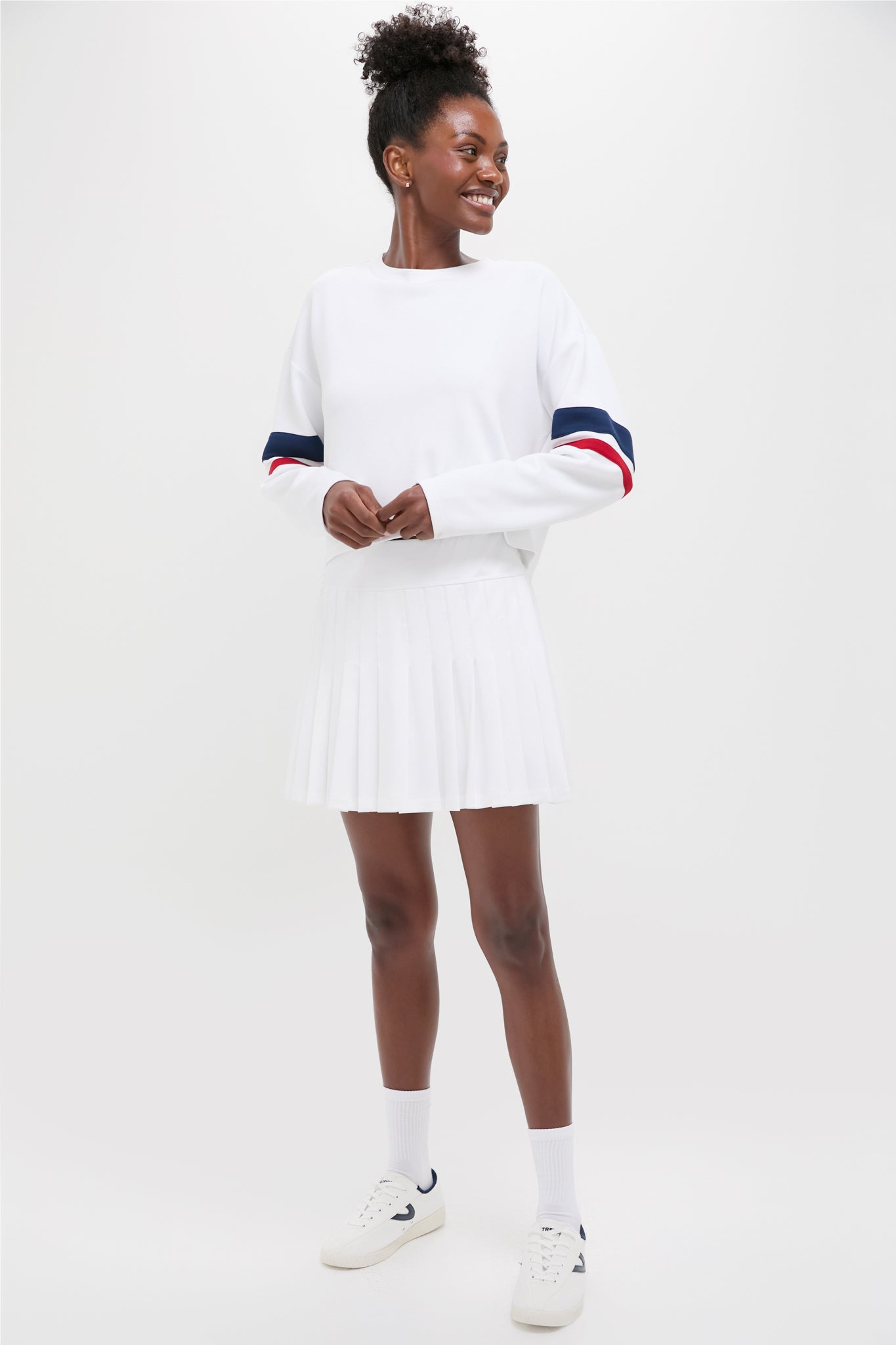 Americana Varsity Comfort Stretch Matilda Pullover-Get Girly