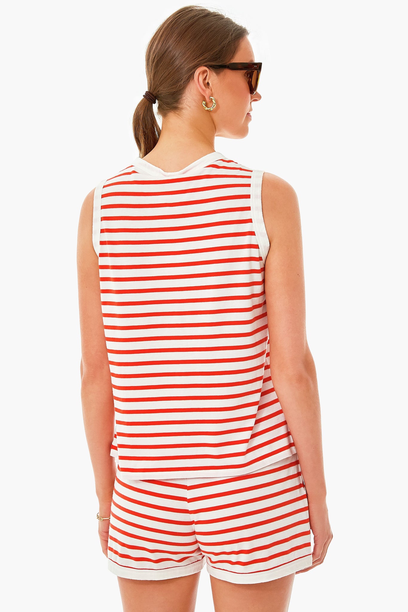 The White and Poppy Tank-Get Girly