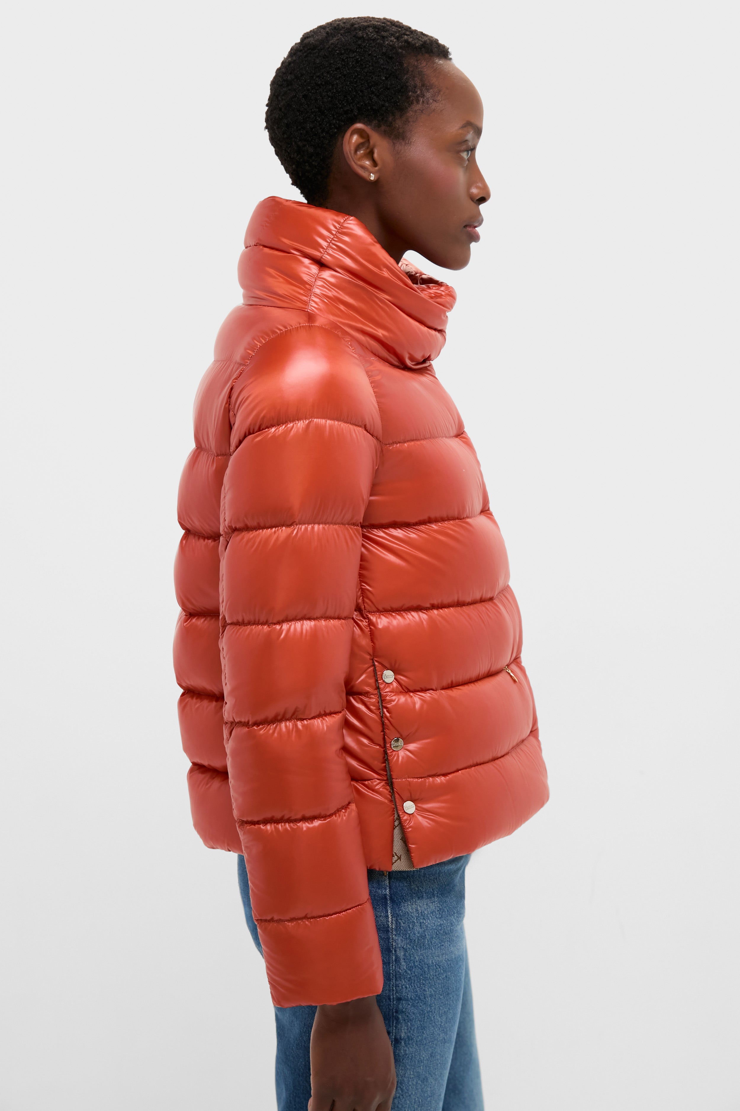 Arancione Nylon Ultralight Jacket-Get Girly