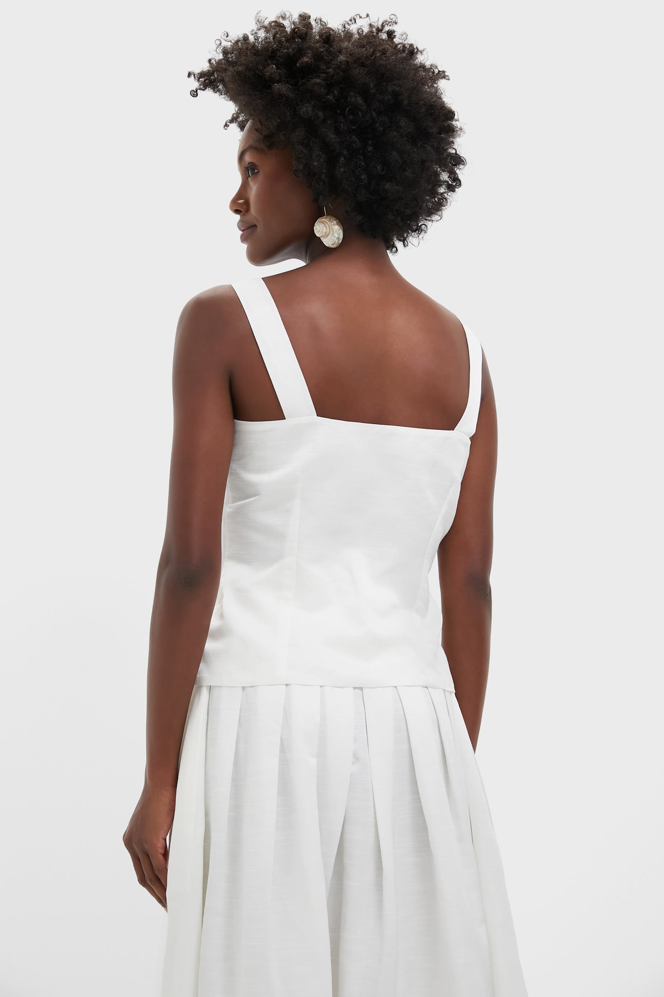 White Dora Textured Top-Get Girly