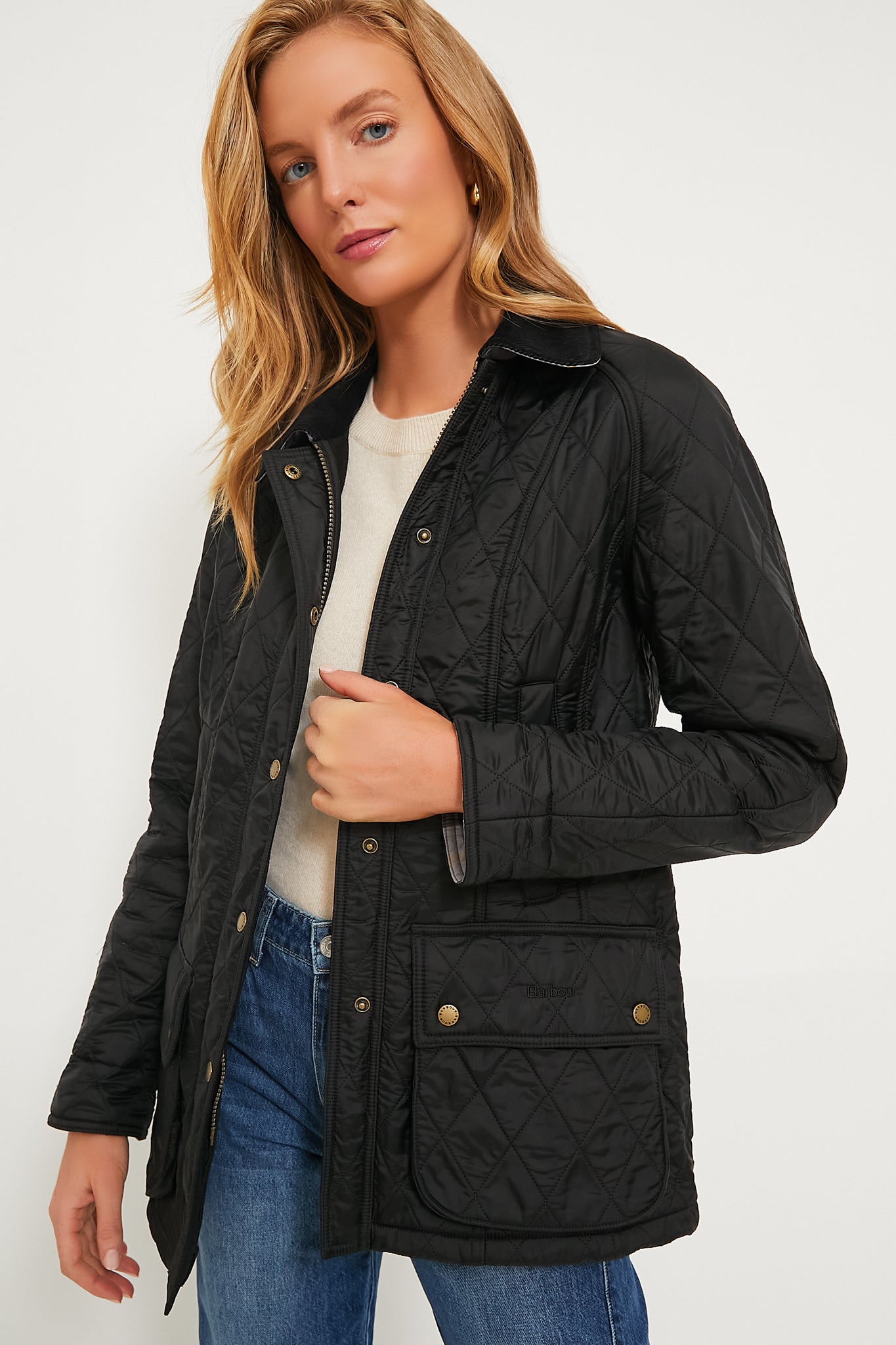 Black Beadnell Polarquilt Jacket-Get Girly