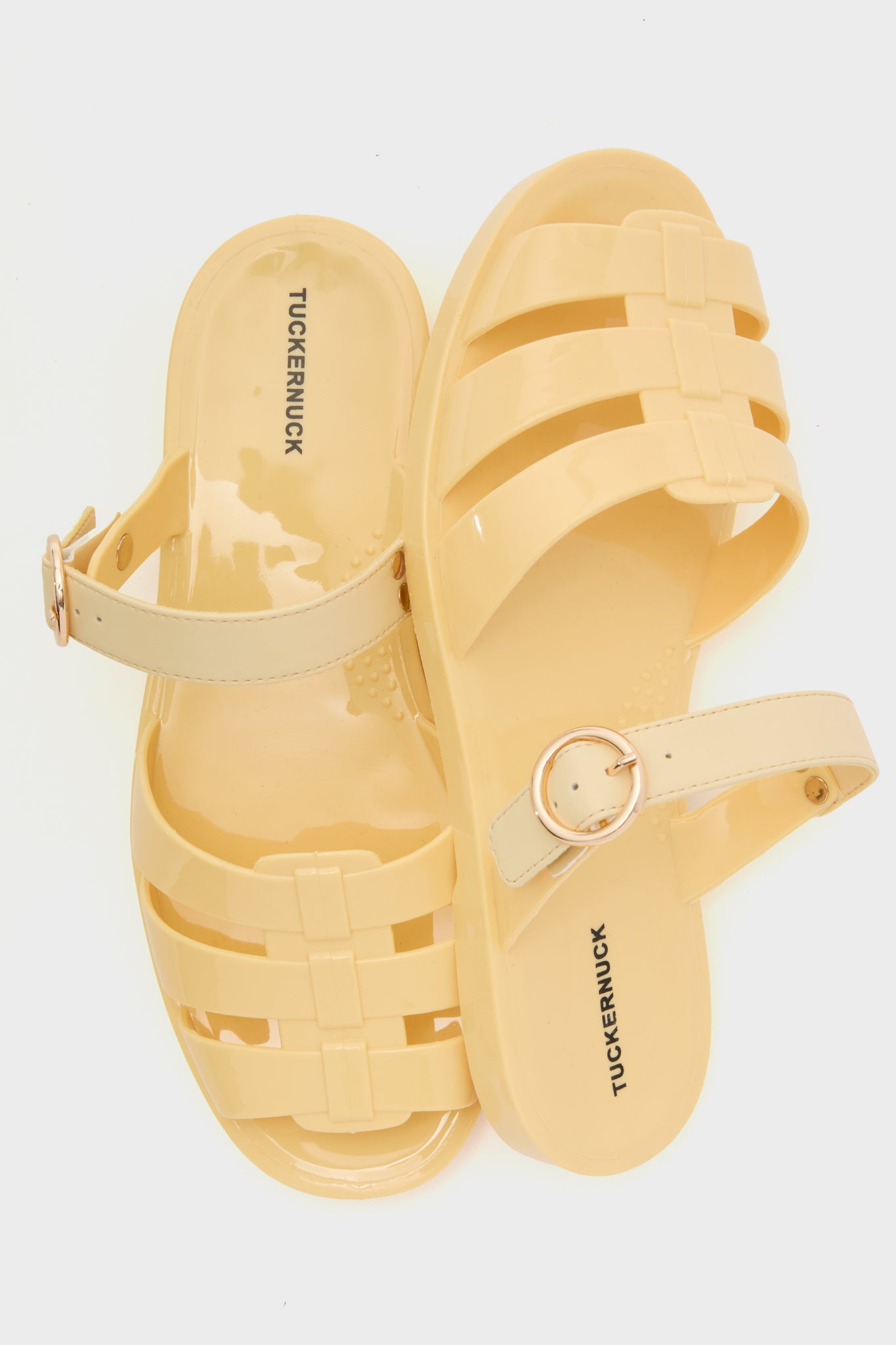 Yellow Riley Jelly Sandals-Get Girly