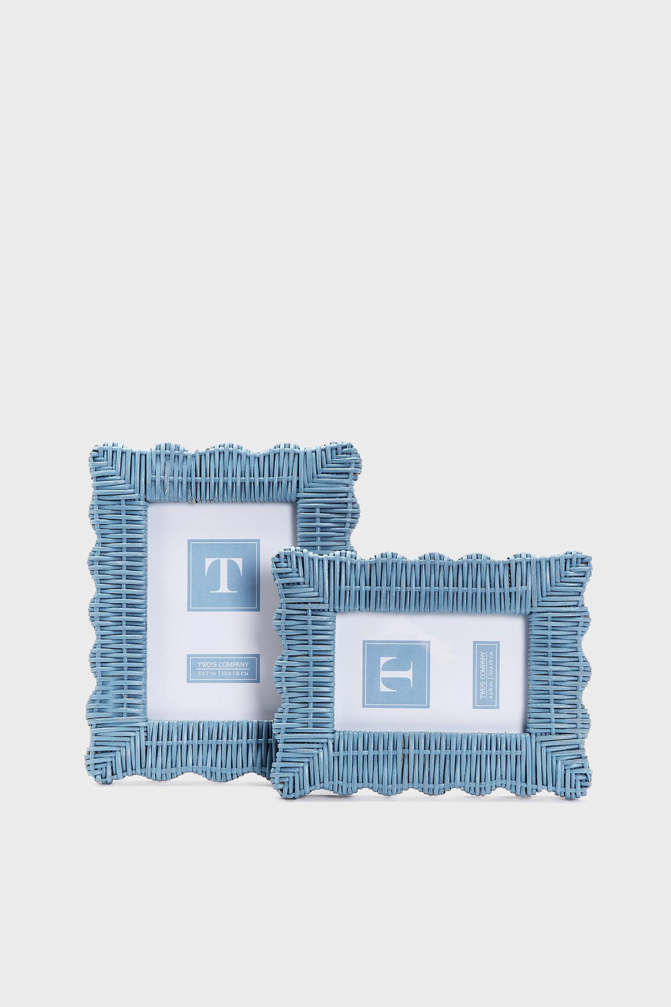 4x6 Blue Wicker Weave Frame-Get Girly