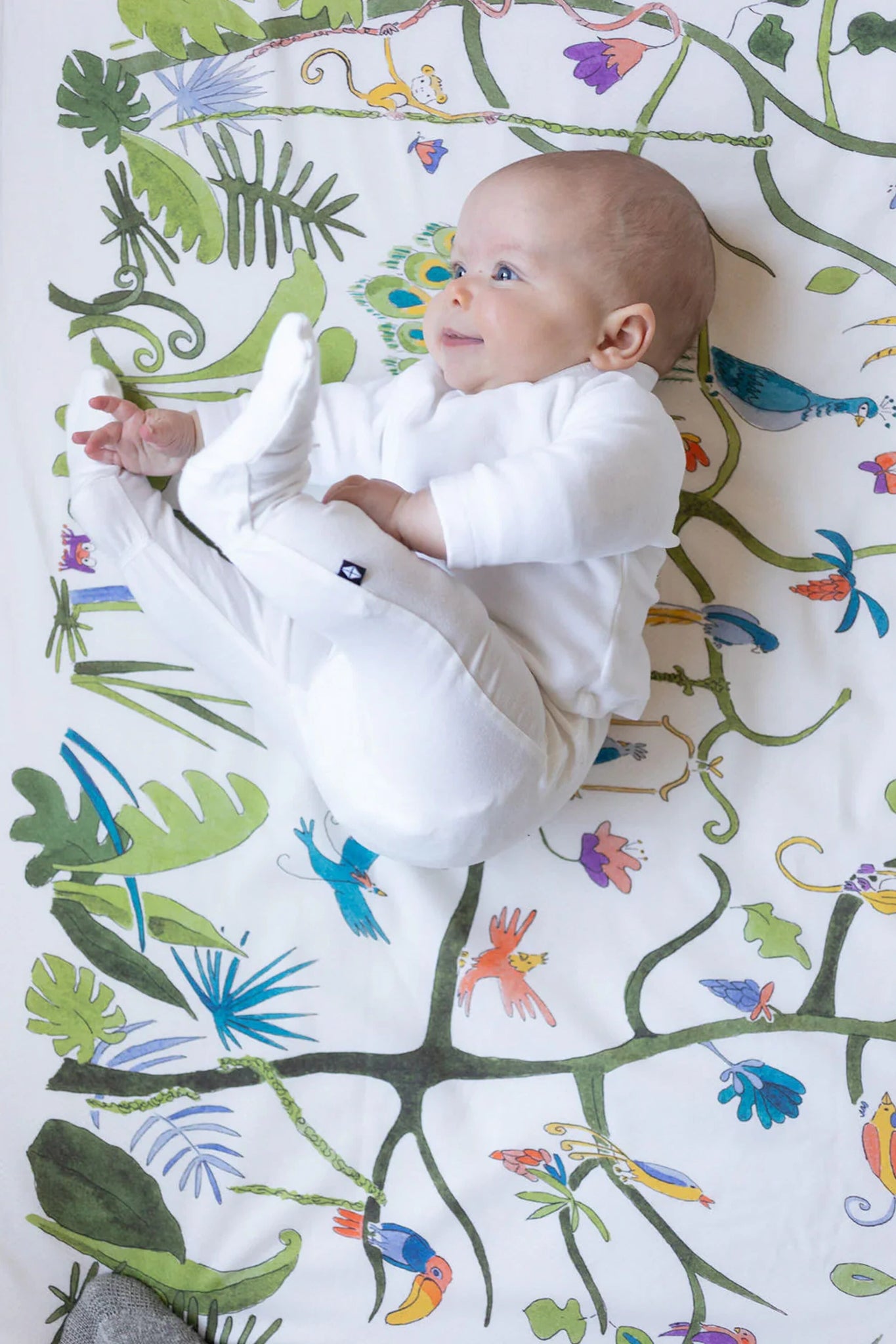 Tropical Placement Crib Sheets-Get Girly