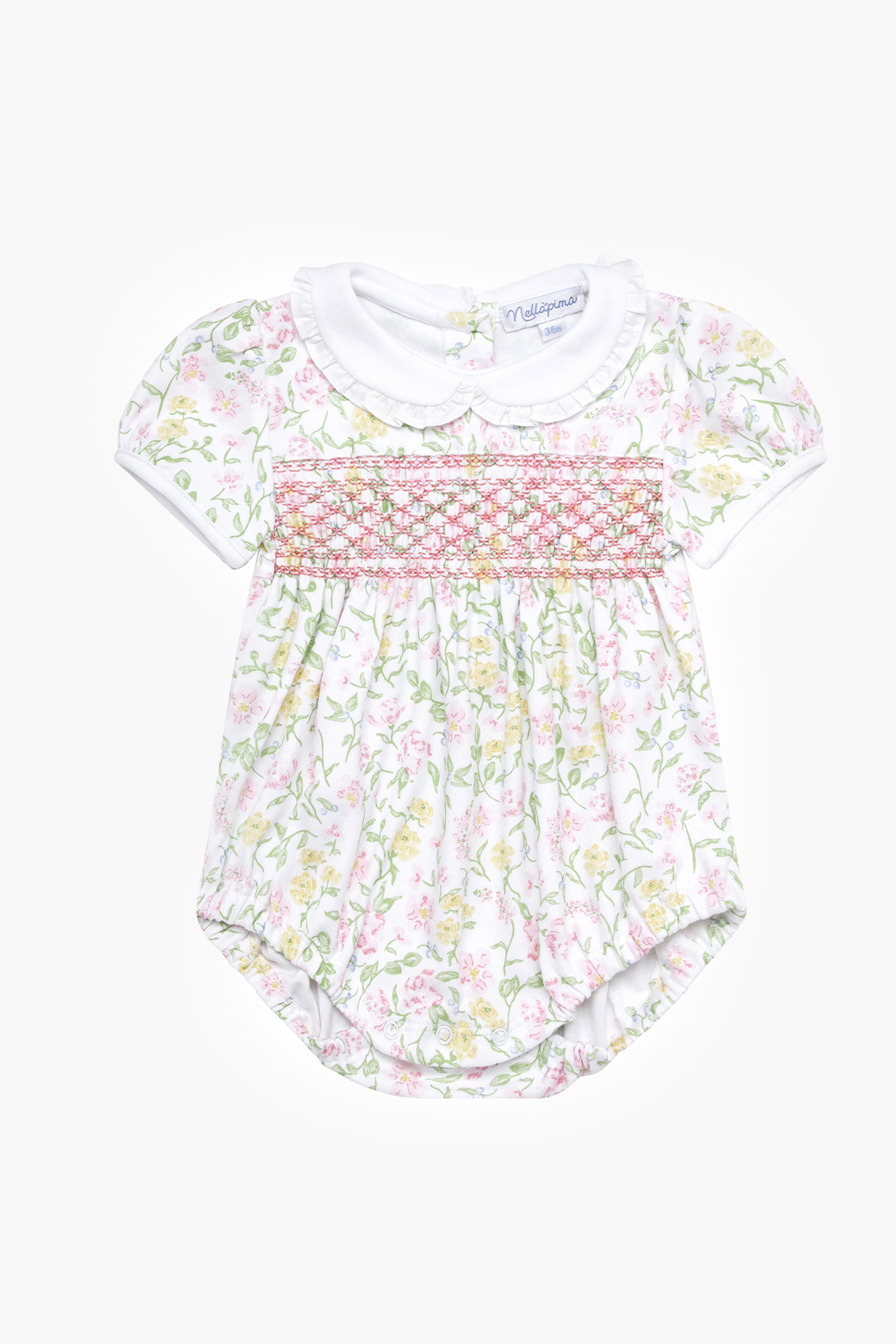 Berry Wildflowers Smocked Bubble-Get Girly