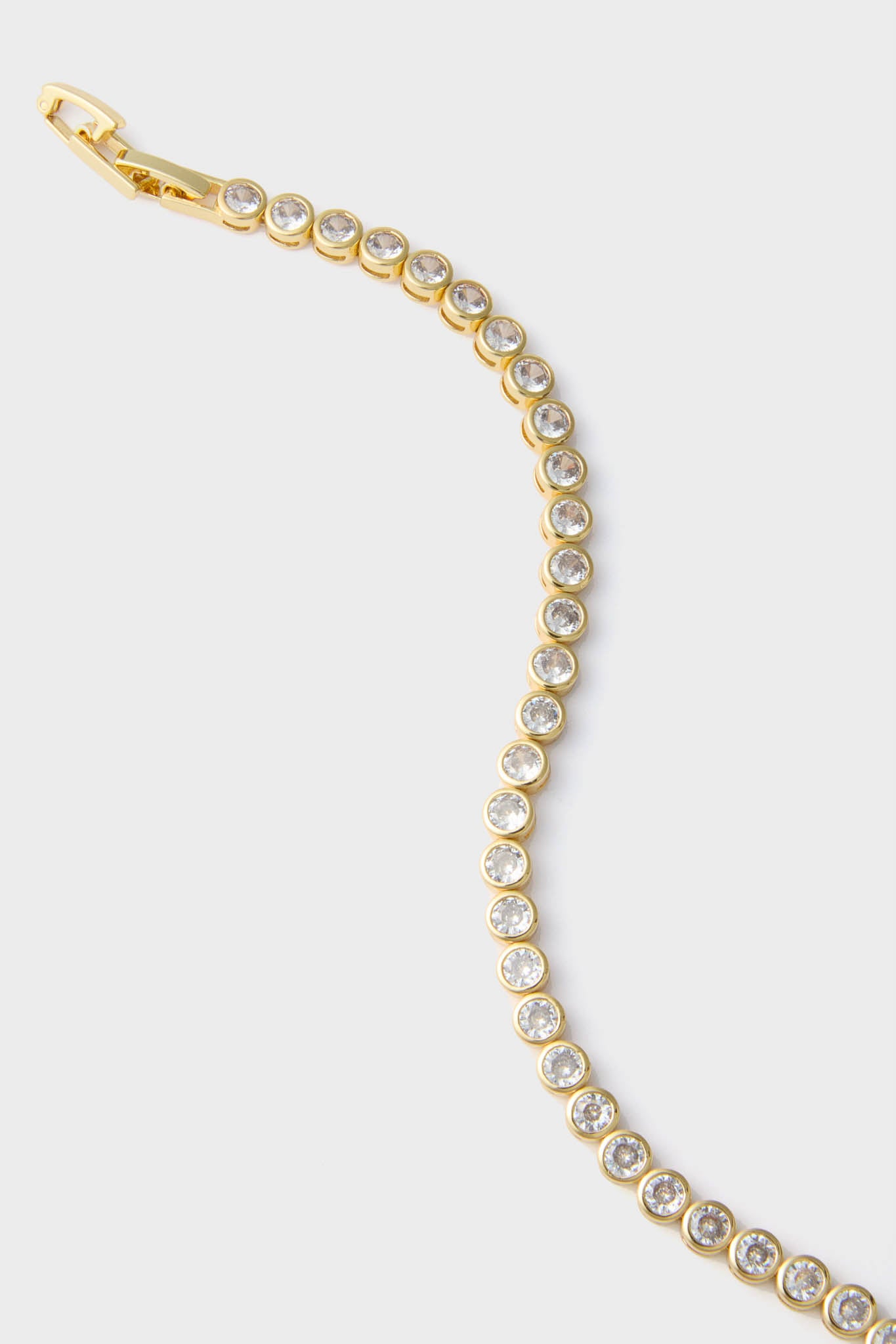 Gold Bezel Tennis Bracelet-Get Girly