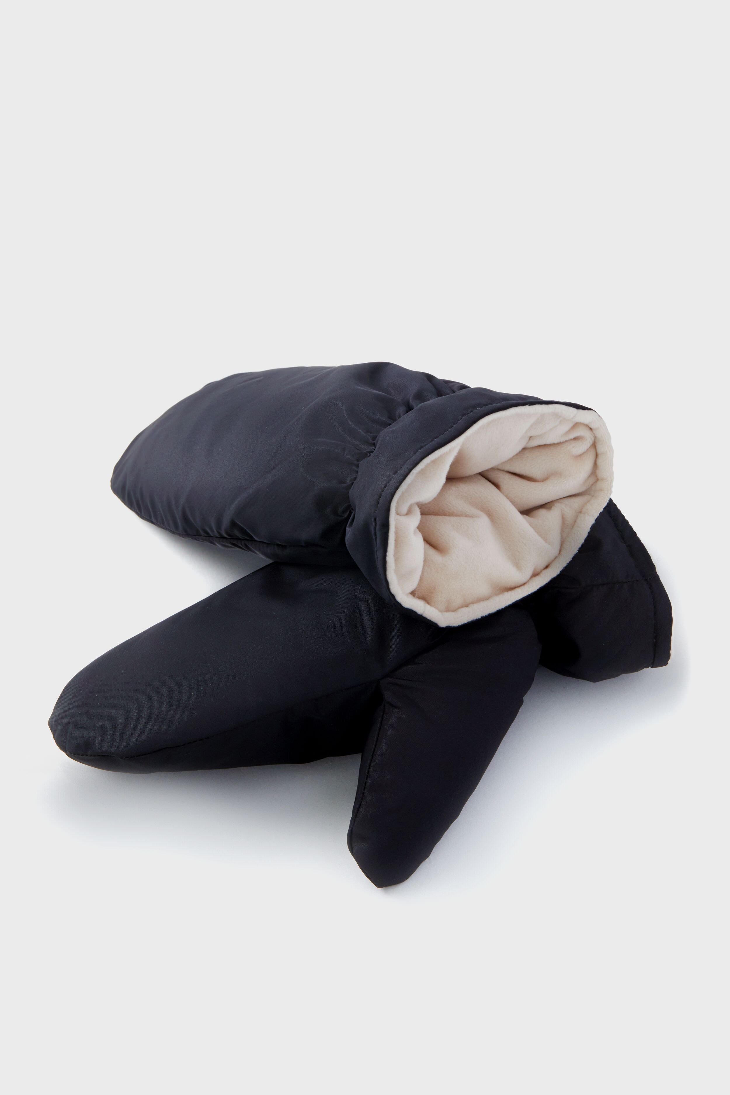 Black Apres Ski Mitten-Get Girly