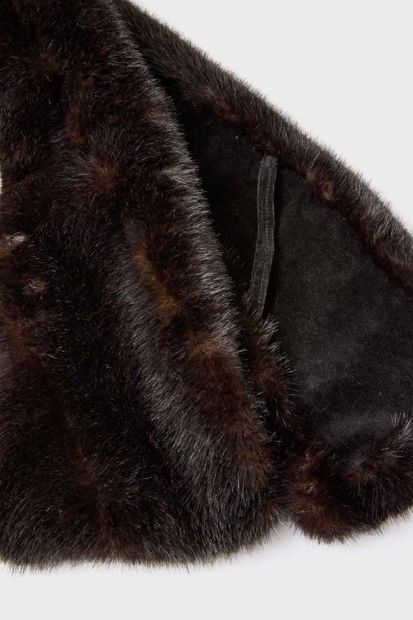 Brown Fur Scarf-Get Girly