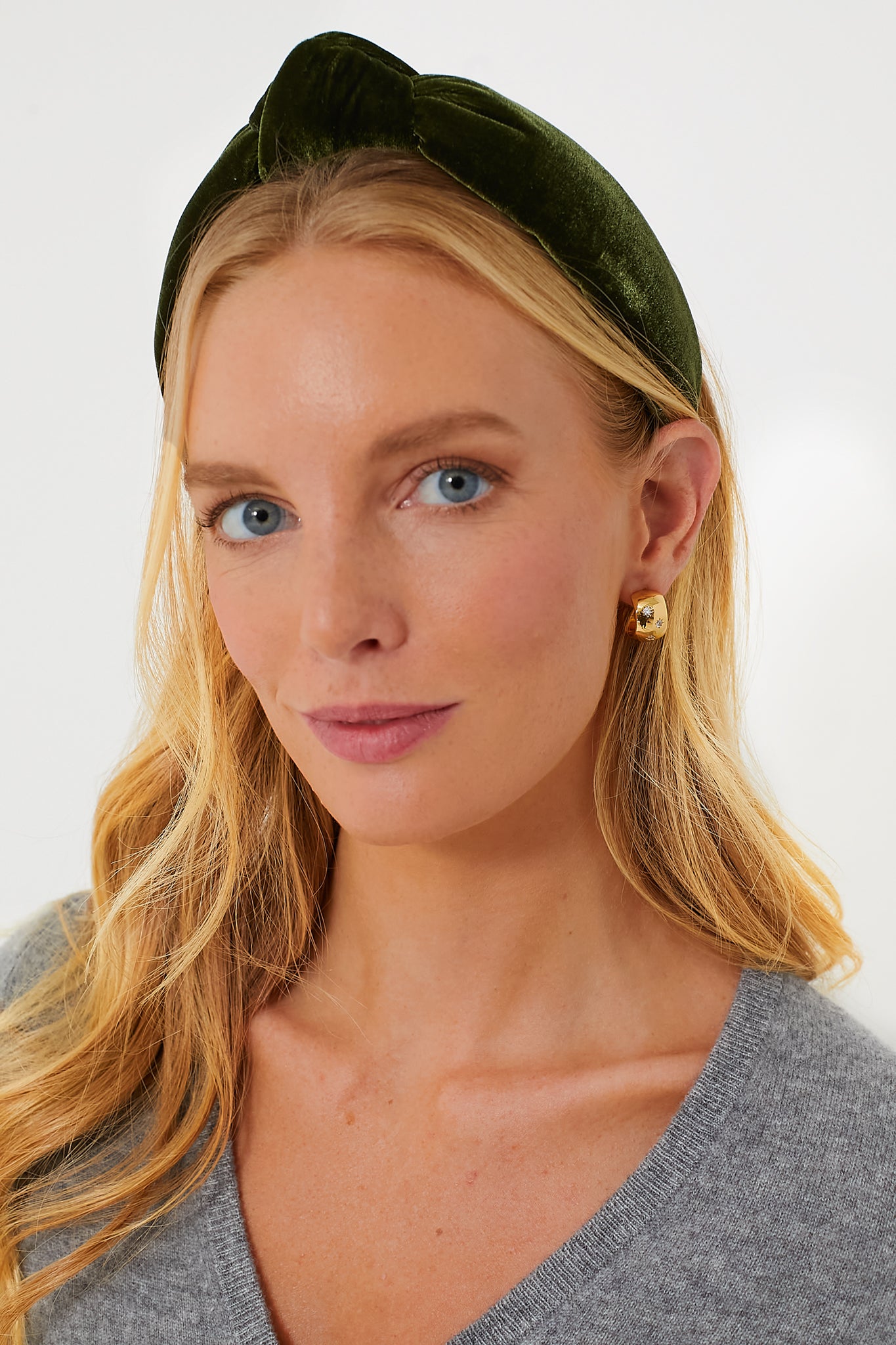 Alpine Velvet Knotted Headband-Get Girly