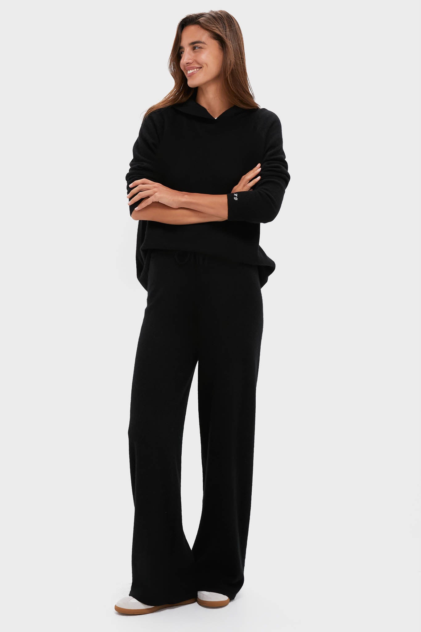 Black Cashmere Jane Hoodie-Get Girly