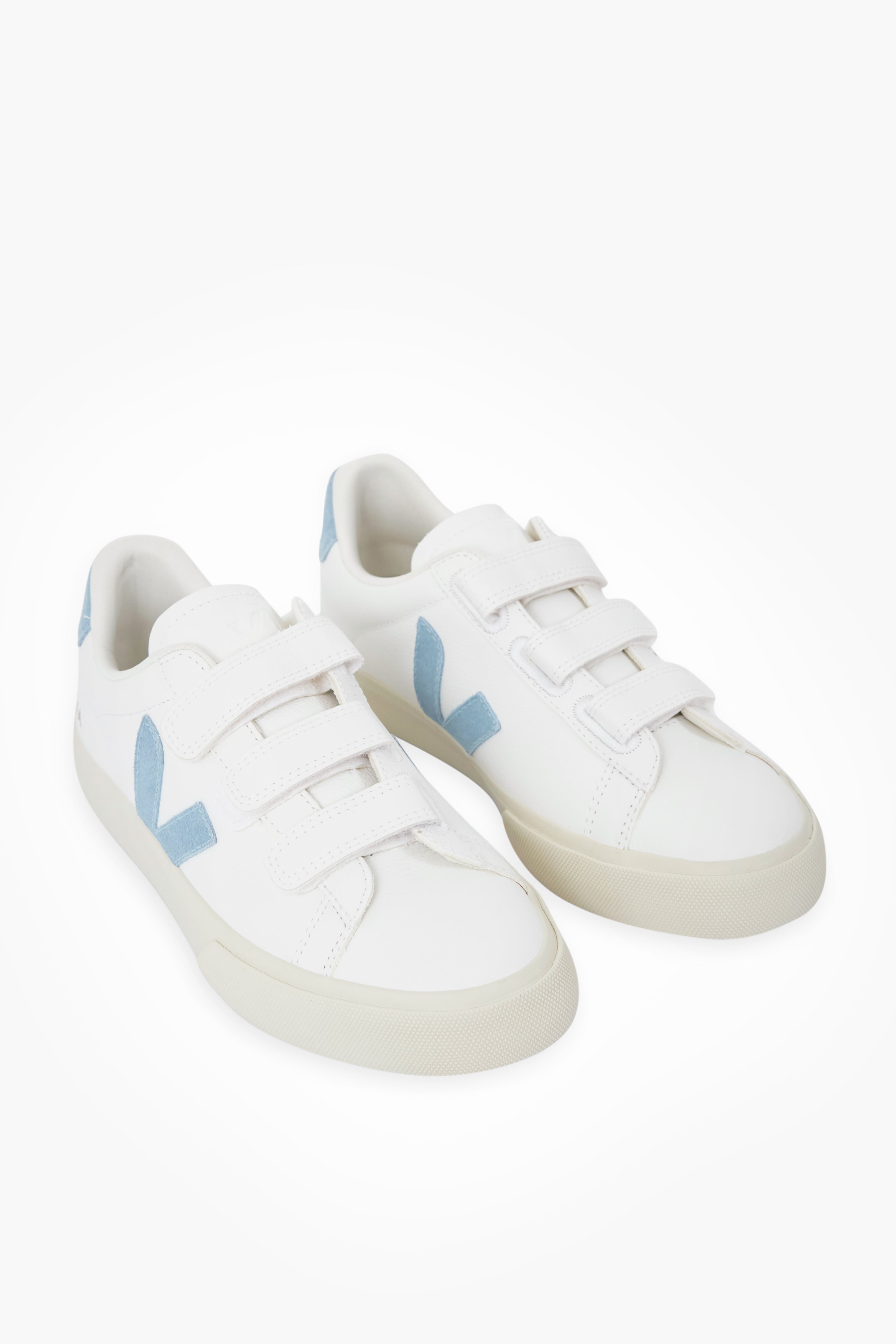 Extra White Steel Blue Recife Logo Sneakers-Get Girly