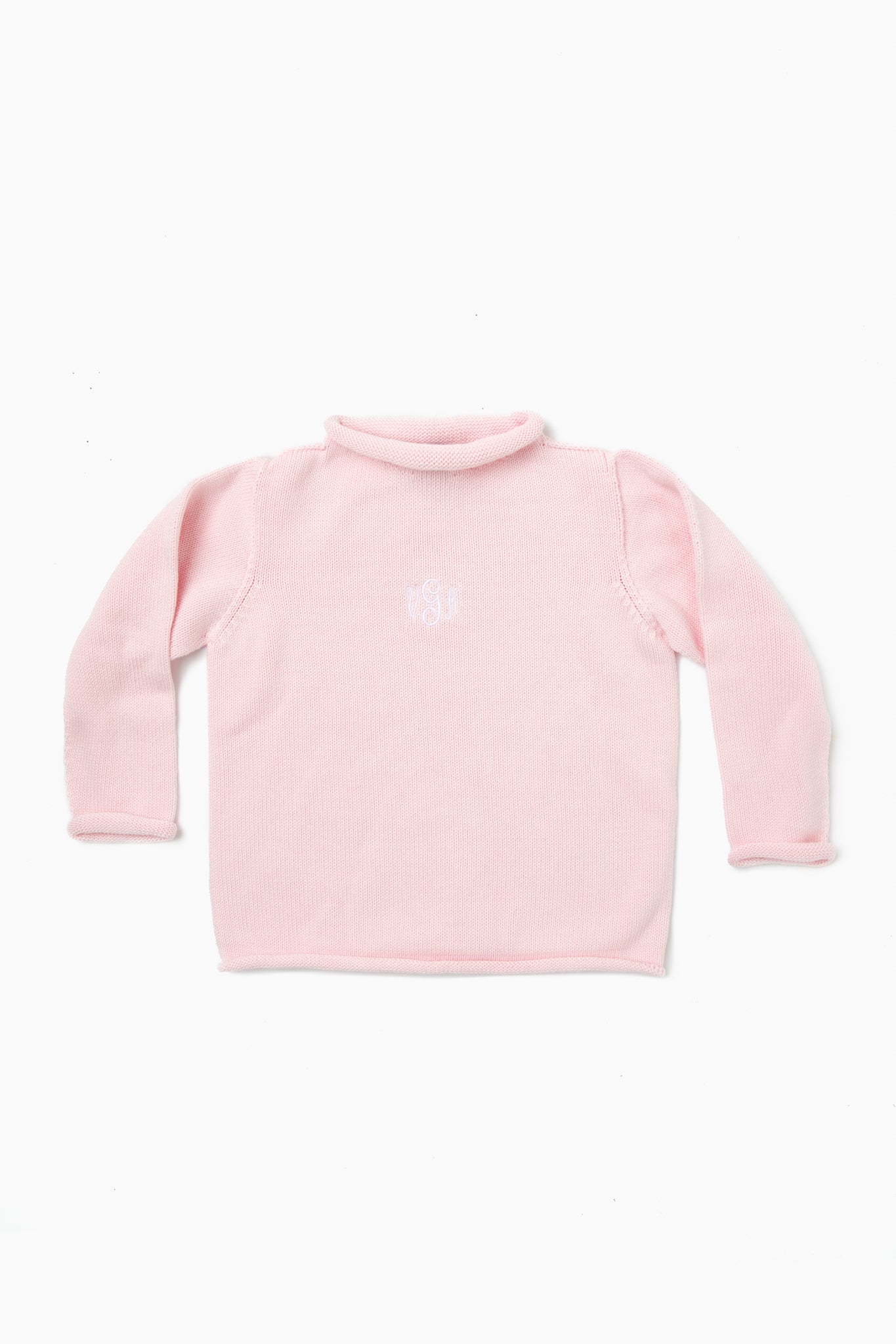 Pink Roll Neck Sweater-Get Girly