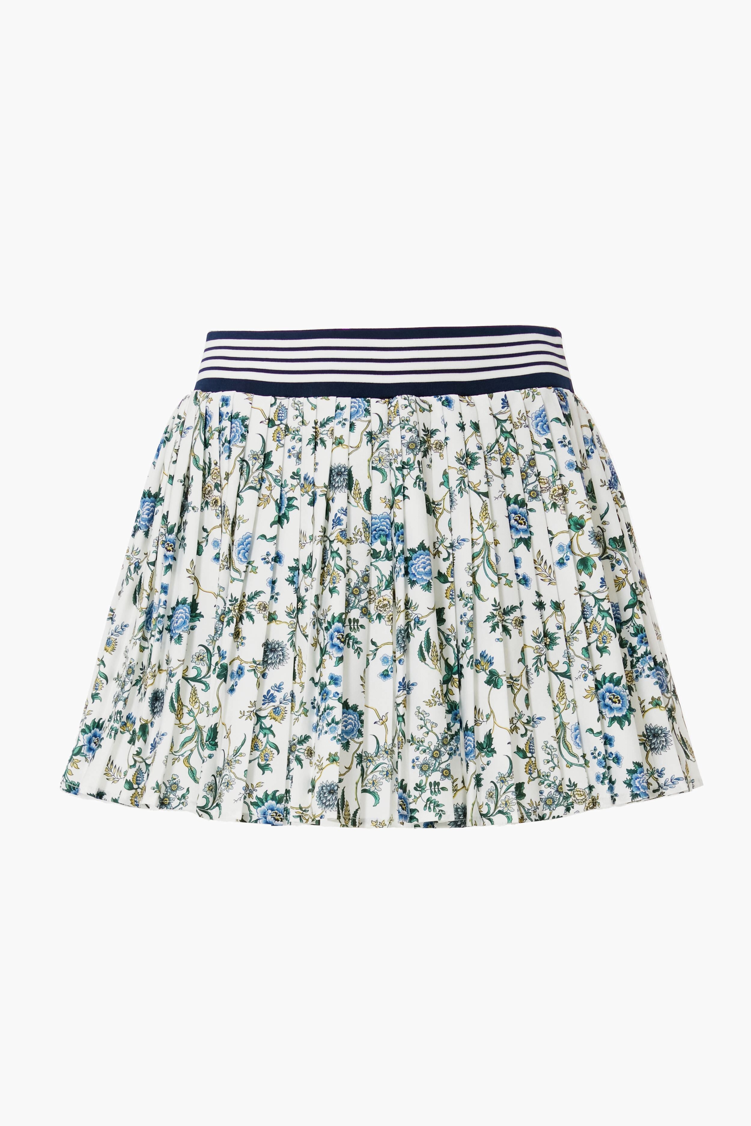 White Wildflower 14 Inch Lexi Tennis Skirt-Get Girly