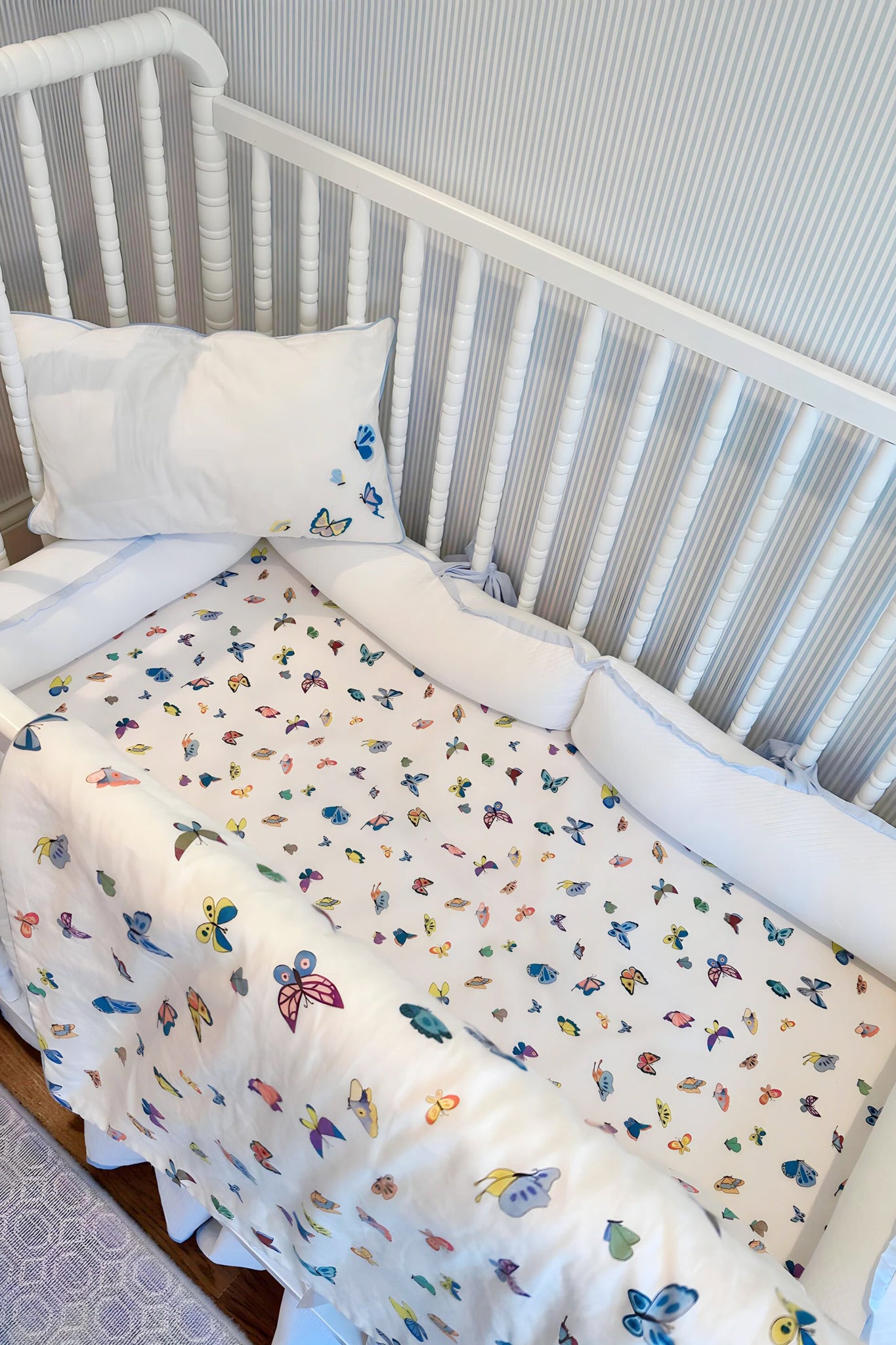 Madame Butterfly Crib Sheets-Get Girly