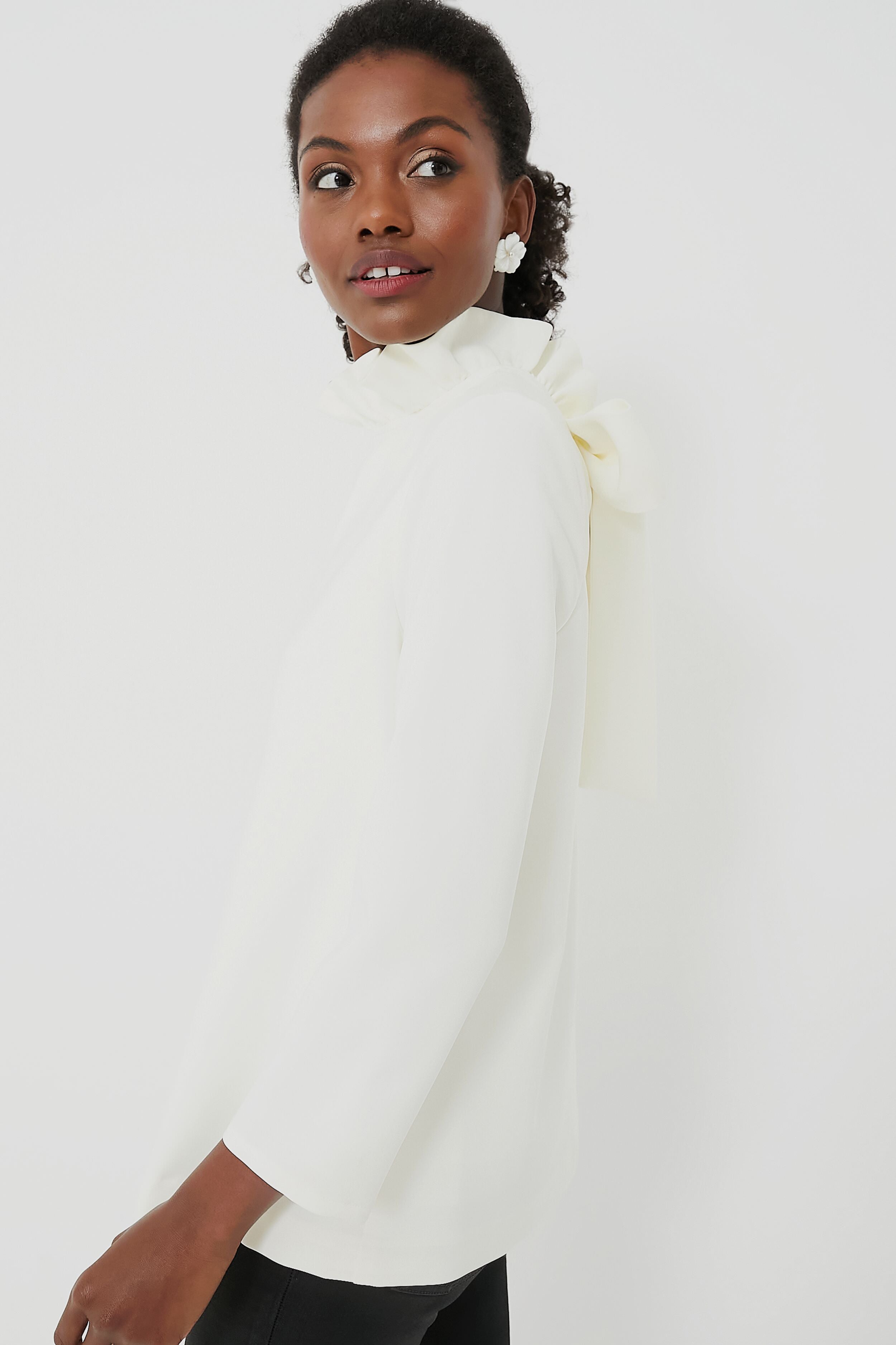 White Faye Blouse-Get Girly