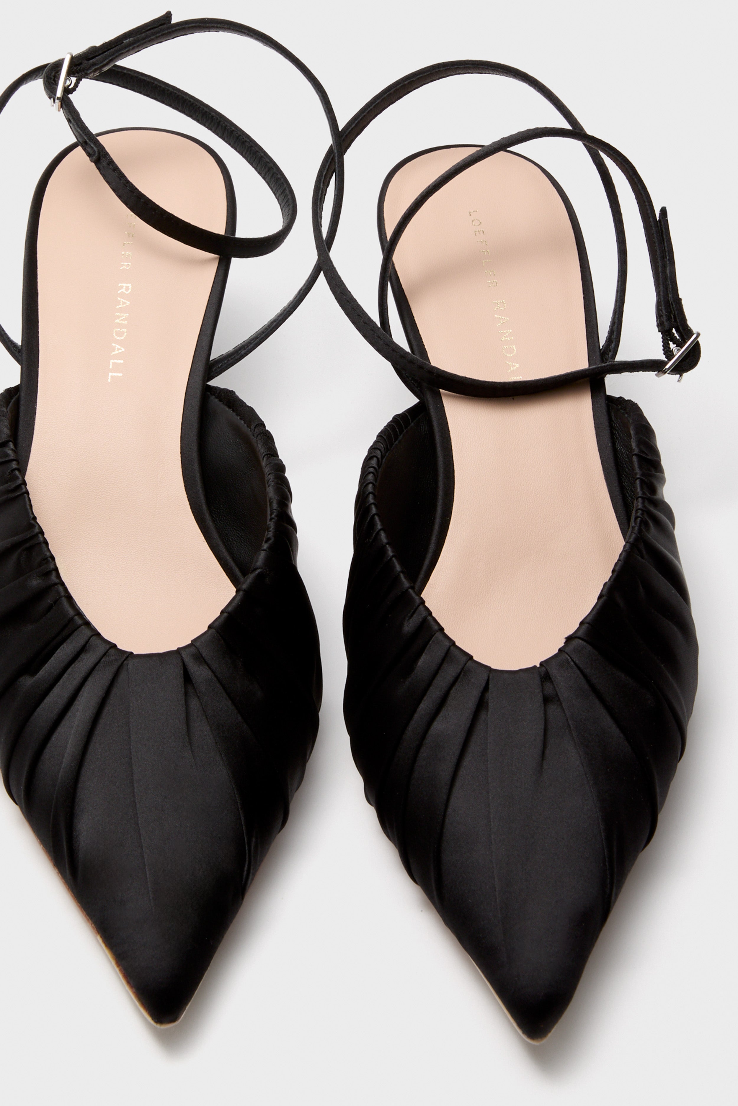 Black Satin Rio Heels-Get Girly