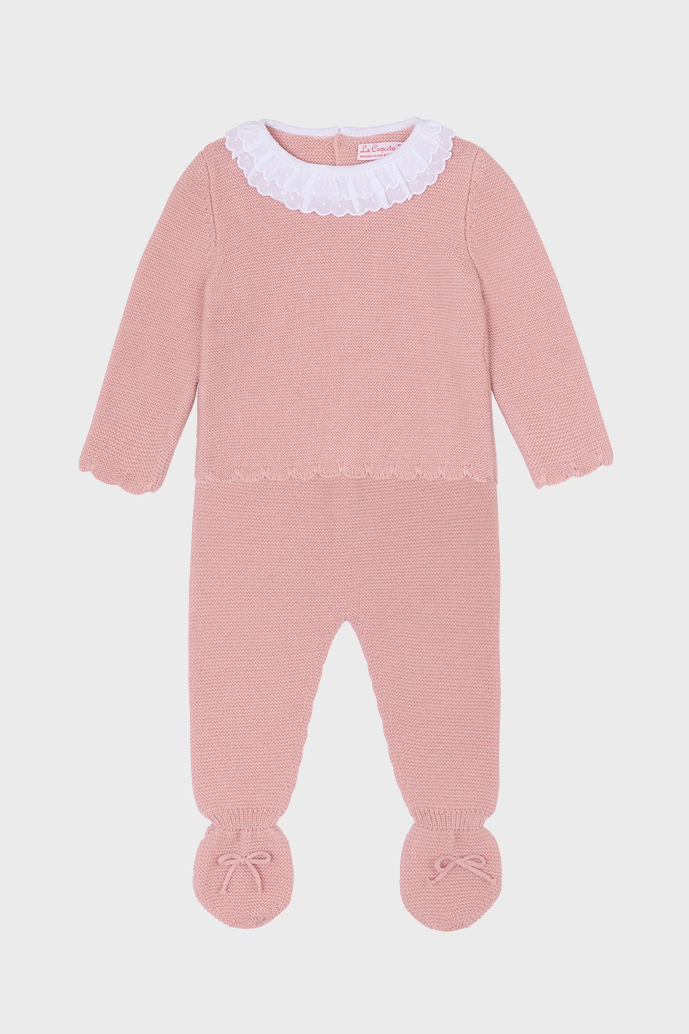 Pink Amaya Merino Baby Knitted Set-Get Girly