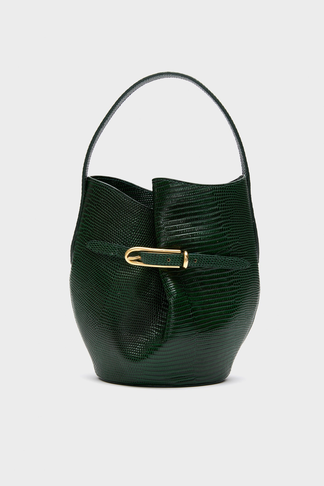 Emerald Mini Belted Bucket Bag-Get Girly