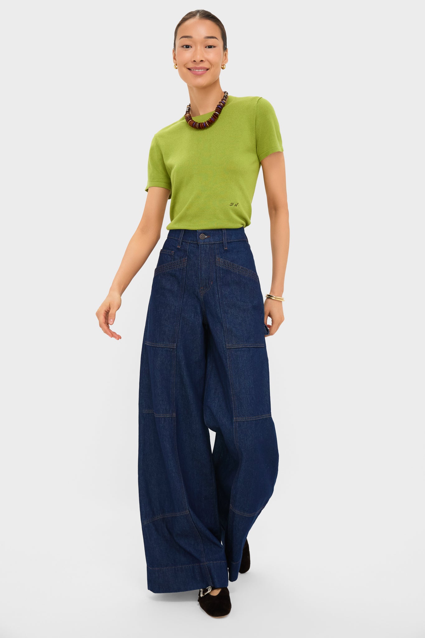 Woodbine Cashmere Silk Katie Tee-Get Girly