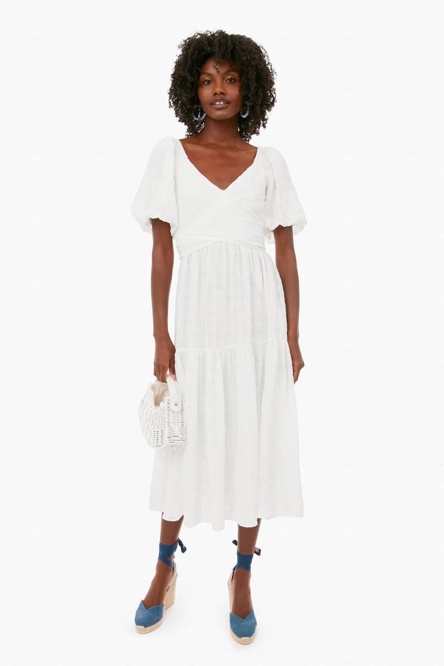 White Sydney Midi Dress-Get Girly