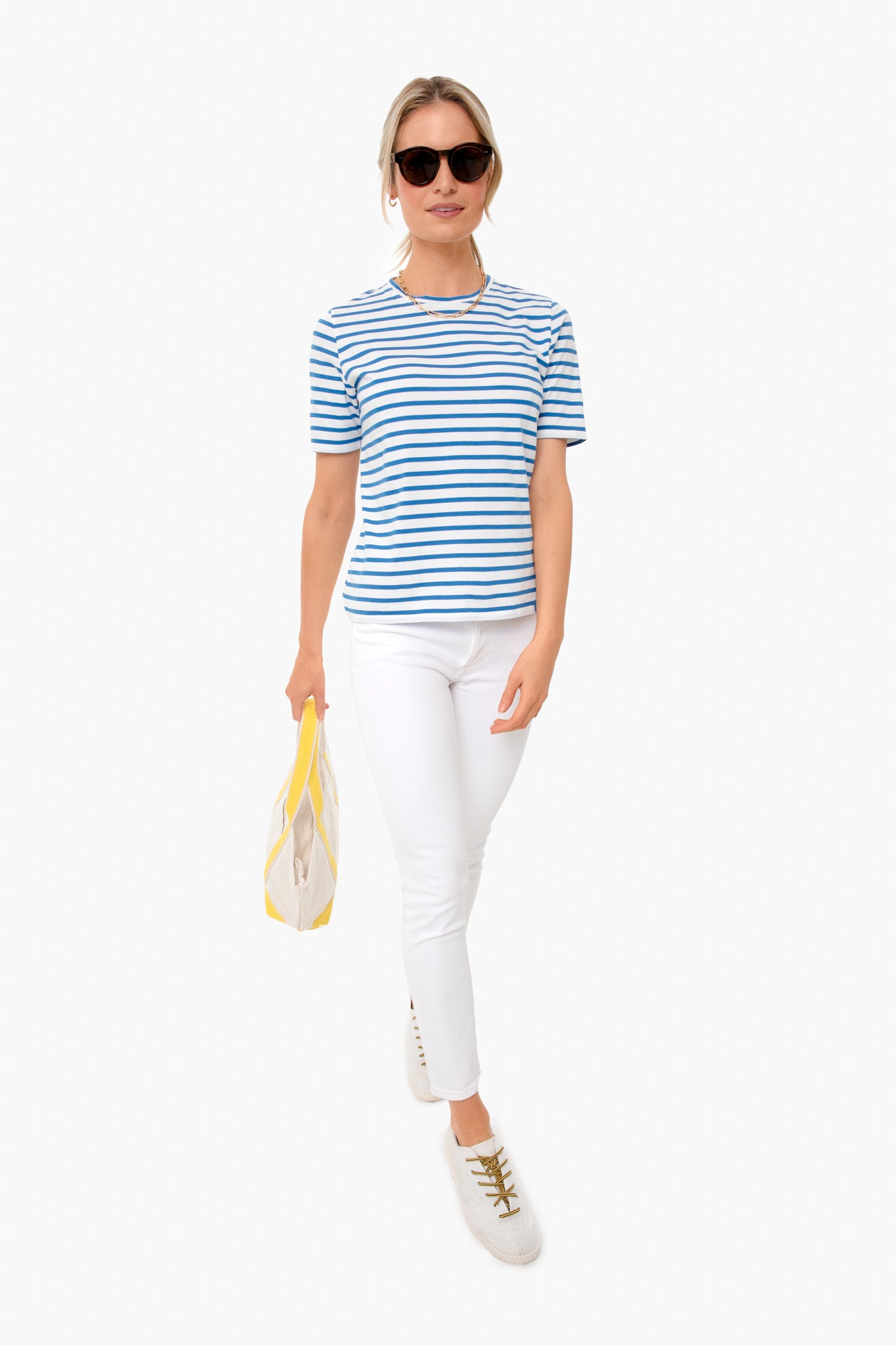 The Modern White Royal Blue-Get Girly