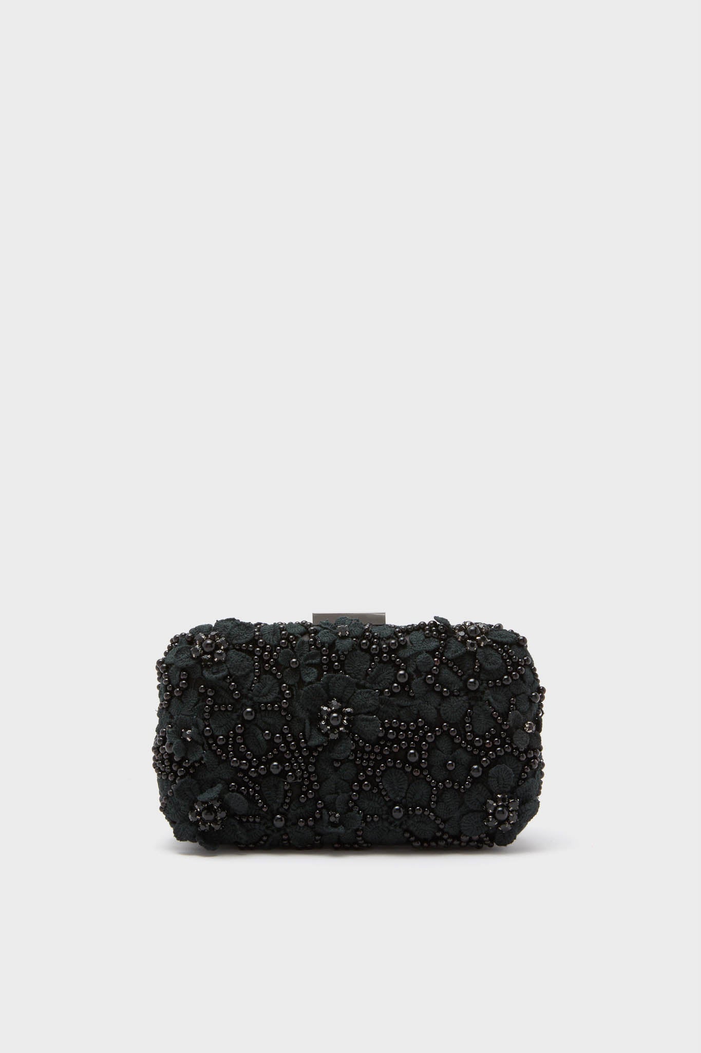Black Beth Encrusted Clutch-Get Girly