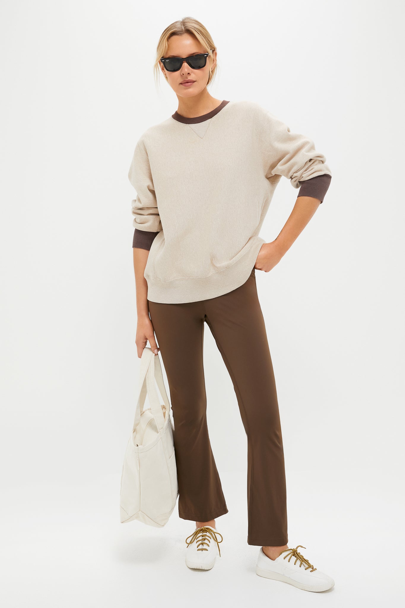 Chocolate Brown High Rise Compression Spandex Millie Yoga Pant-Get Girly