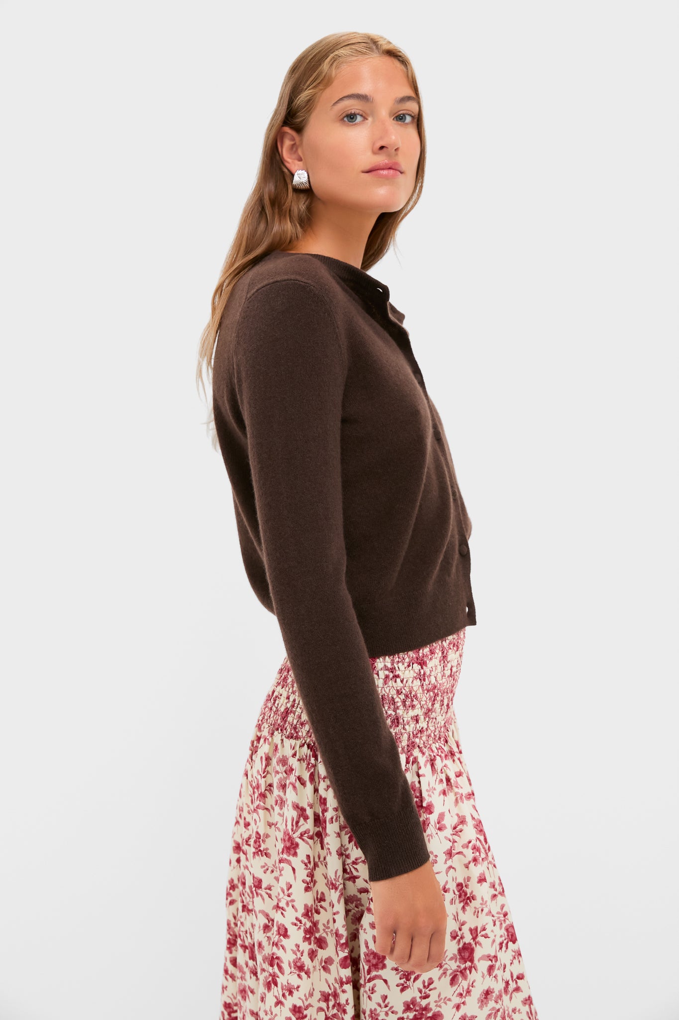 Chocolate Cashmere Riley Cardigan-Get Girly