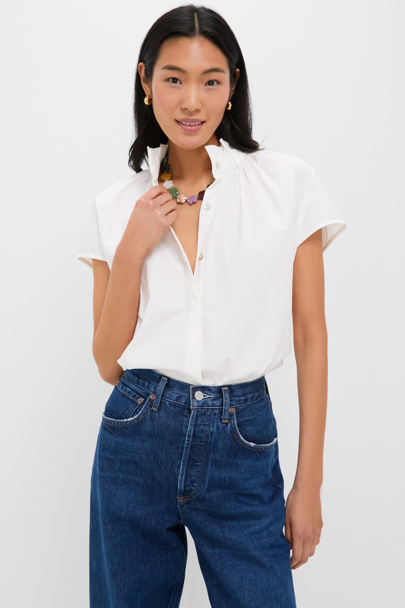 White Rae Blouse-Get Girly