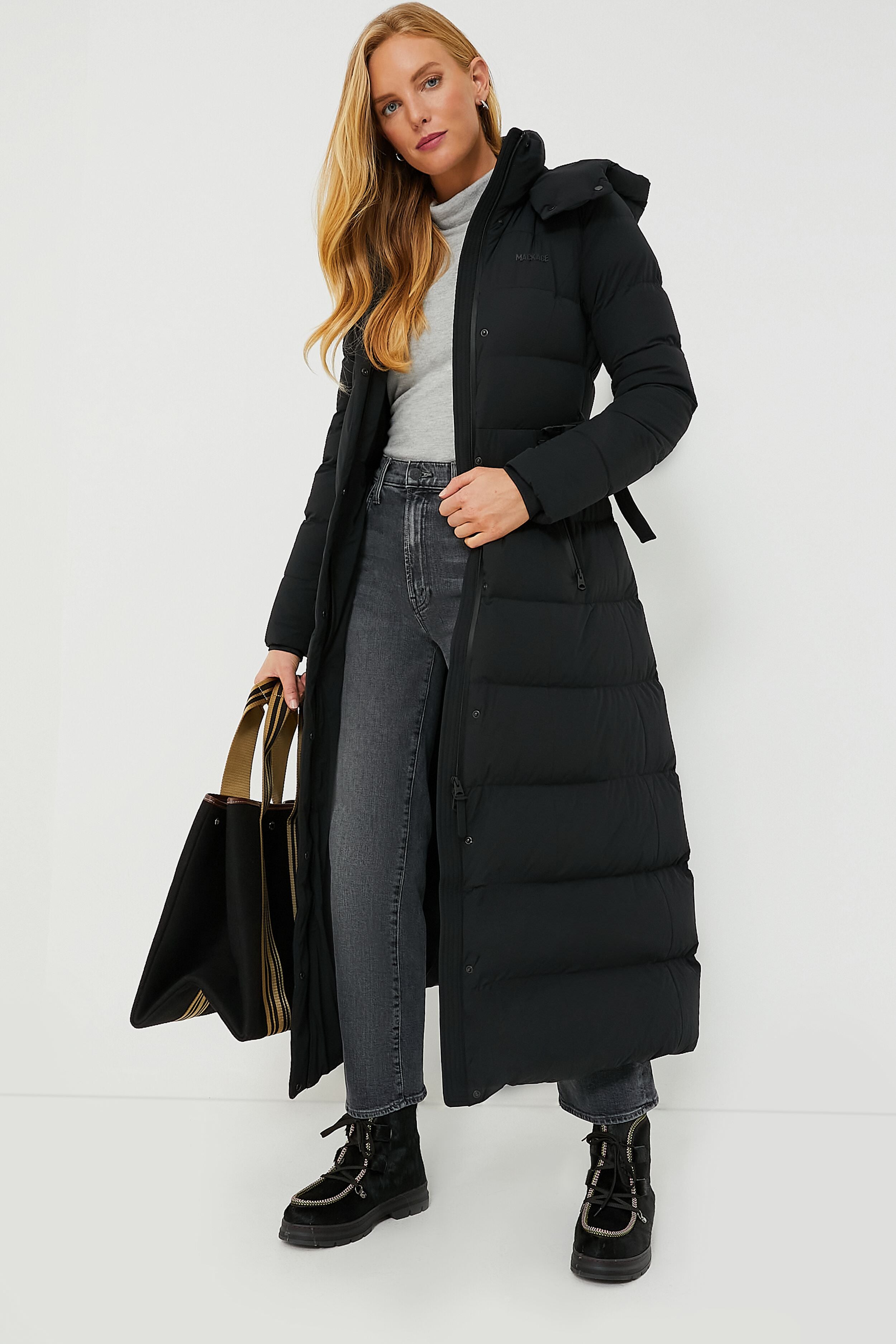 Black Calina City Down Coat-Get Girly