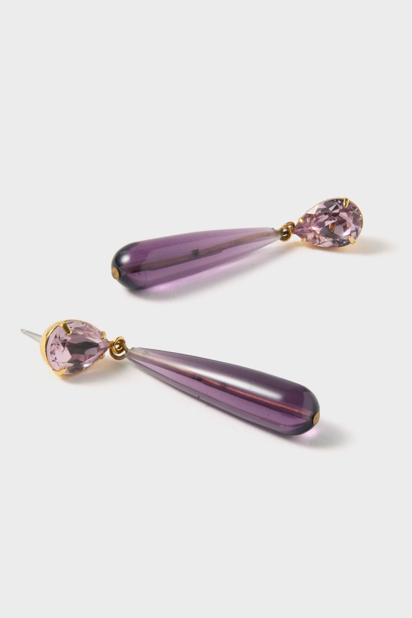 Amethyst Caroline Earrings-Get Girly
